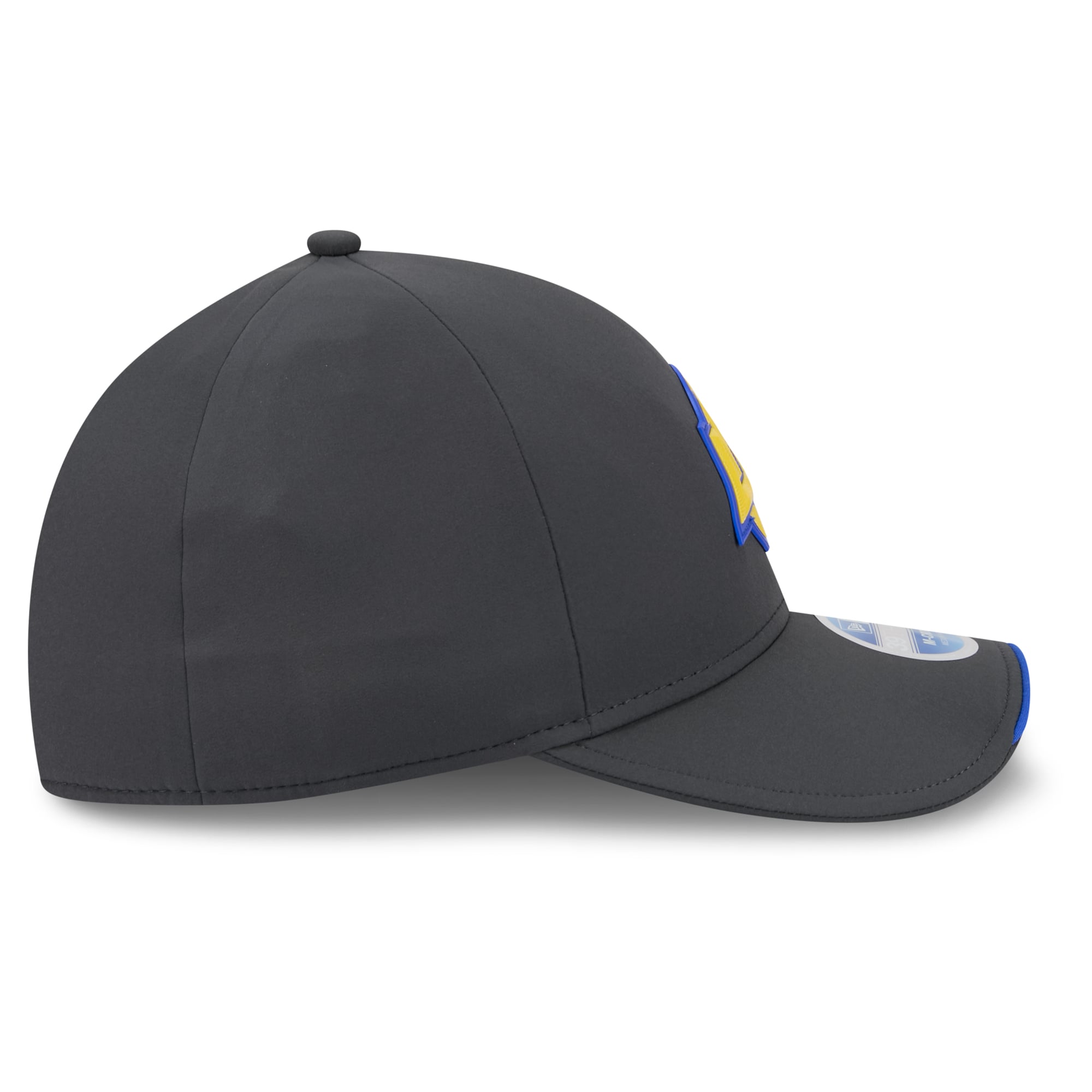 Casquette New Era 39THIRTY M-Crown Stretch pour homme, couleur anthracite, Los Angeles Rams 2026, idéale les temps froids.