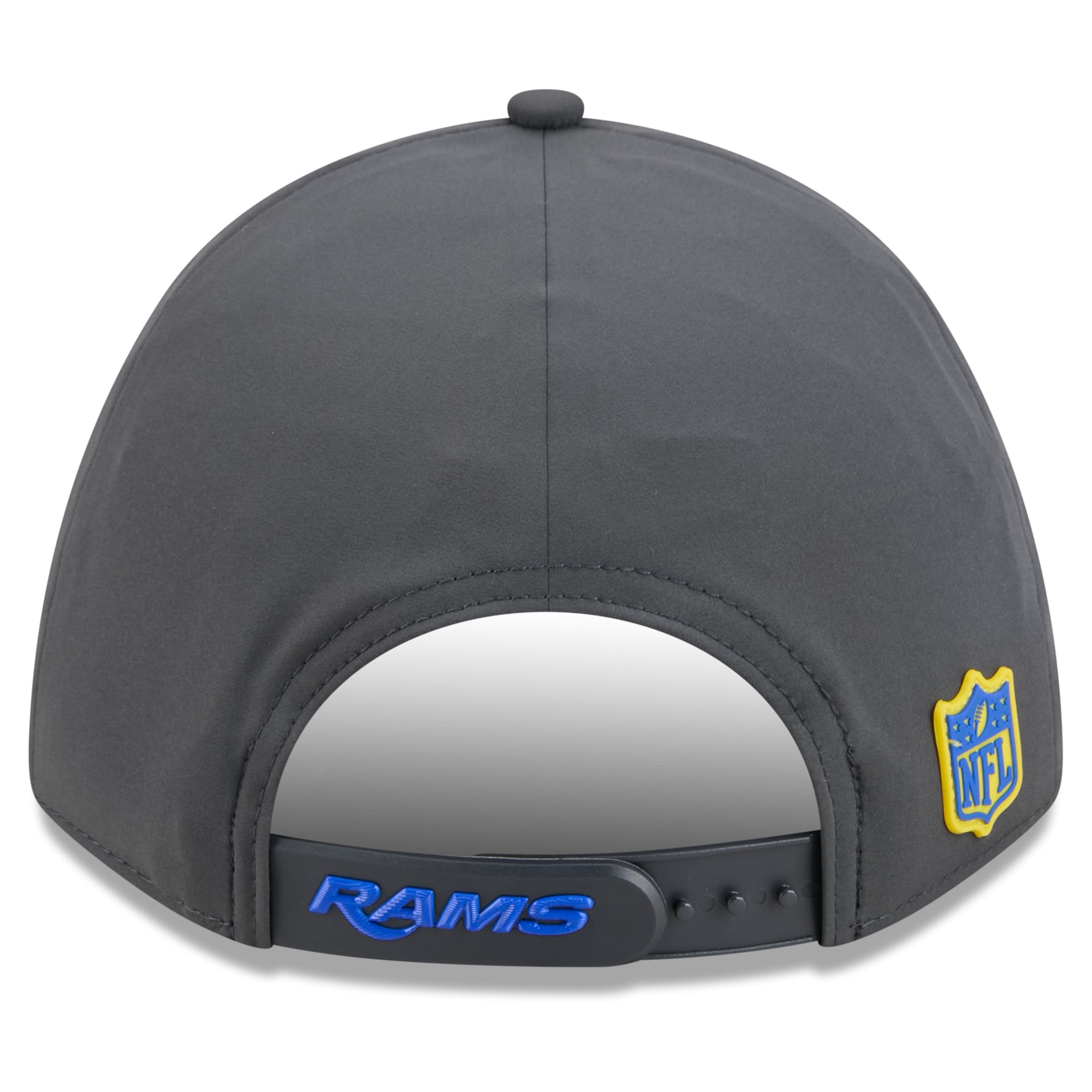 Casquette ajustable New Era 9FORTY M-Crown pour homme, couleur anthracite, Los Angeles Rams 2026, idéale pour les temps froids.