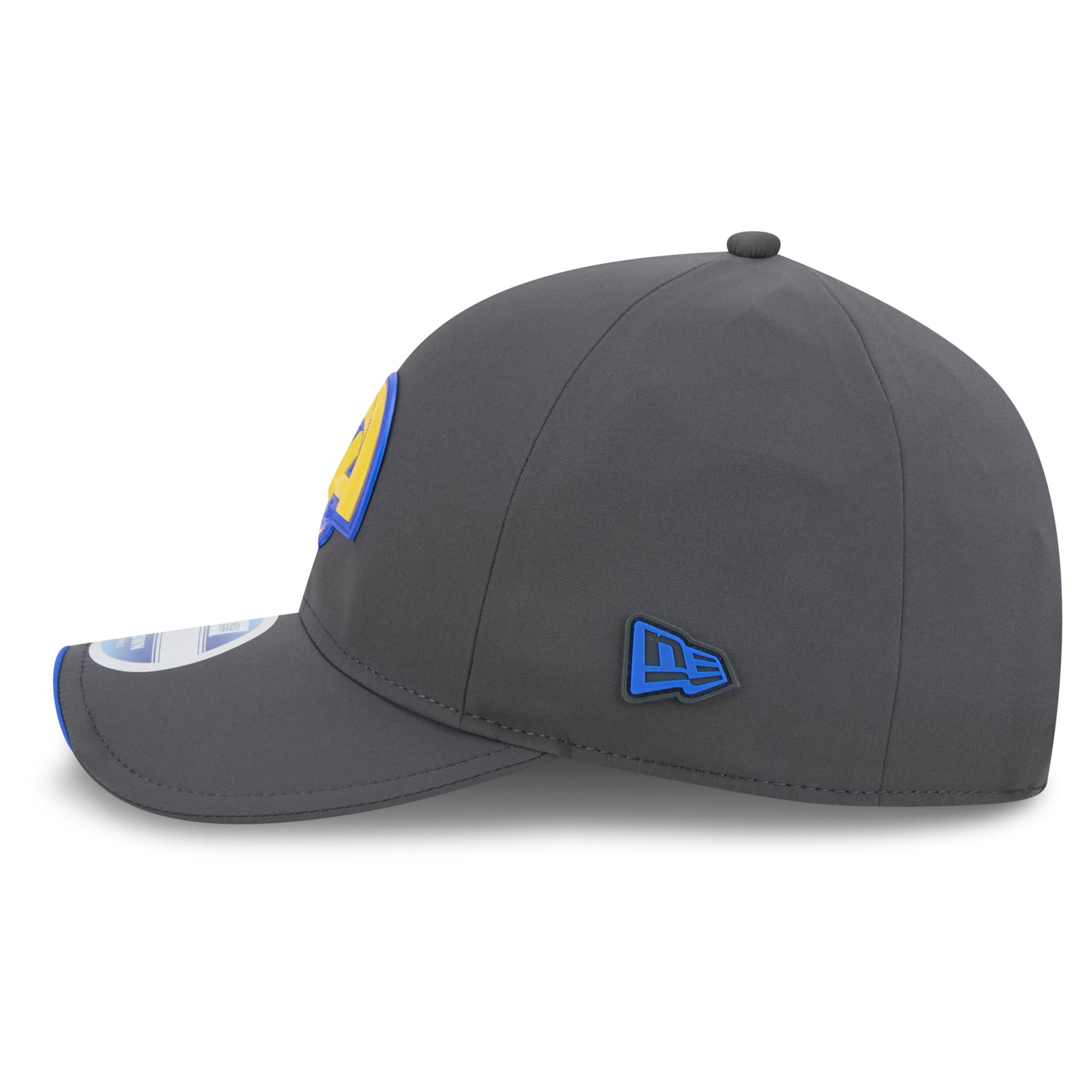 Casquette ajustable New Era 9FORTY M-Crown pour homme, couleur anthracite, Los Angeles Rams 2026, idéale pour les temps froids.