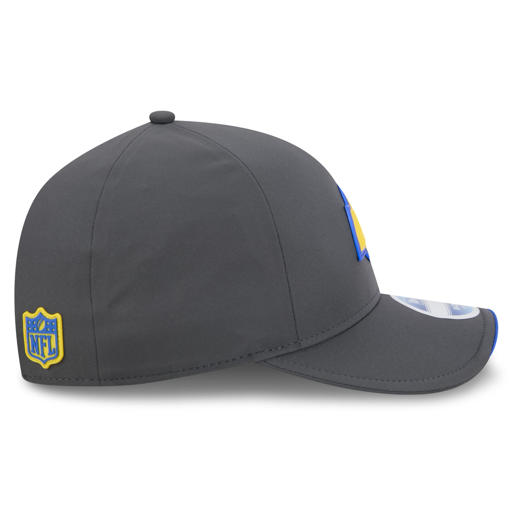 Casquette ajustable New Era 9FORTY M-Crown pour homme, couleur anthracite, Los Angeles Rams 2026, idéale pour les temps froids.