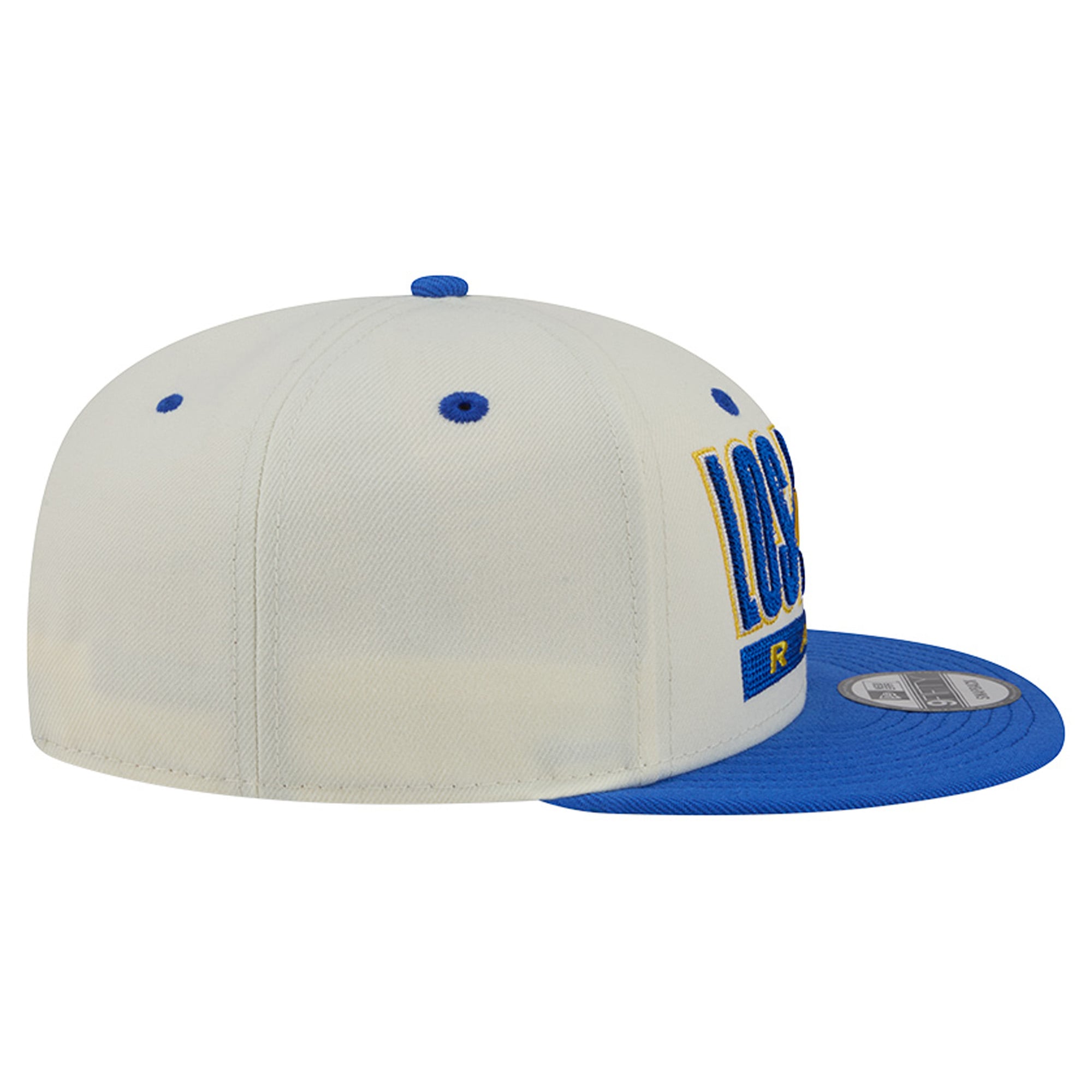 Men's New Era Cream/Royal Los Angeles Rams Classic 9FIFTY Snapback Hat