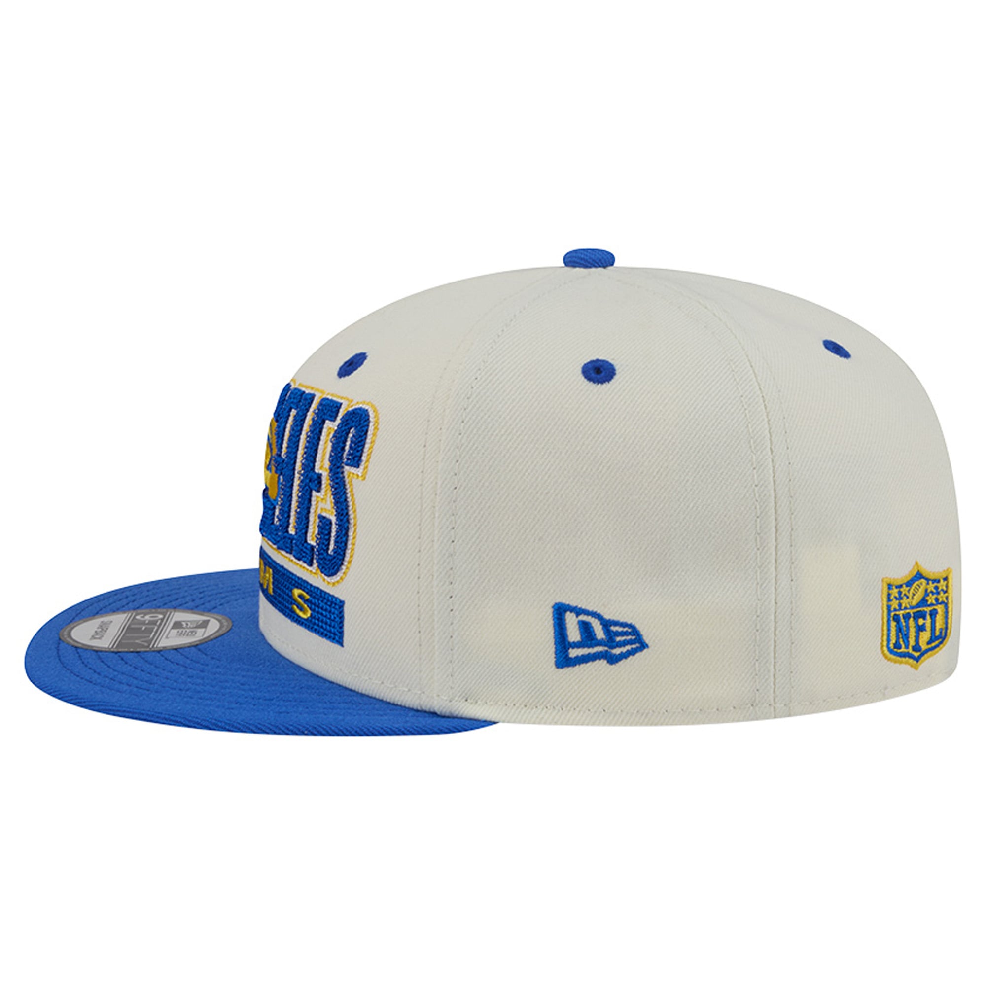 Men's New Era Cream/Royal Los Angeles Rams Classic 9FIFTY Snapback Hat