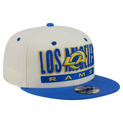 Los Angeles Rams New Era Classic 9FIFTY Snapback Hat - Cream/Royal