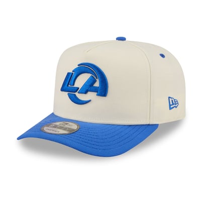 Los Angeles Rams New Era Rear Wordmark A-Frame 9FIFTY Snapback Hat - Cream/Royal