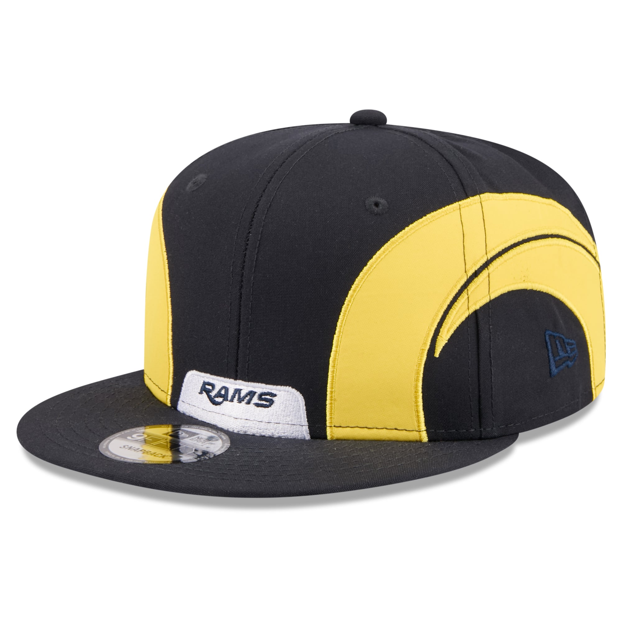 Men's New Era Navy Los Angeles Rams Rivalries Collection Fan Pack Helmet 9FIFTY Snapback Hat