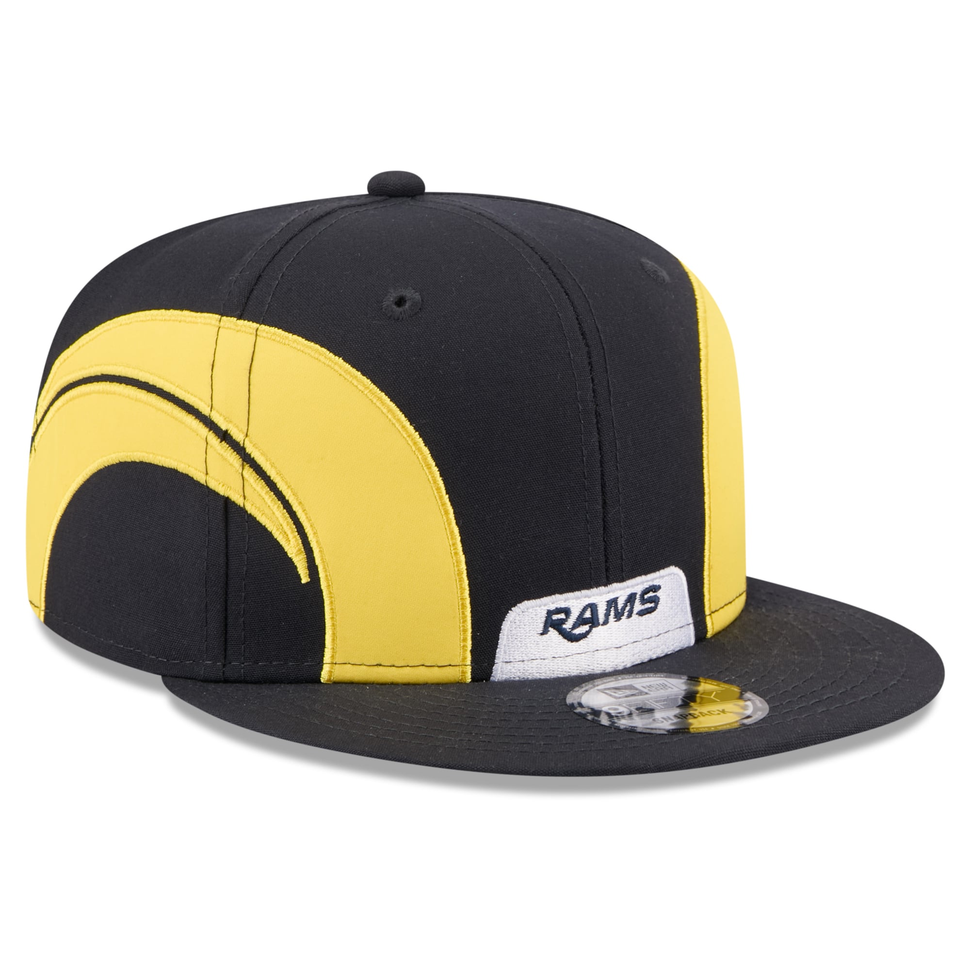 Men's New Era Navy Los Angeles Rams Rivalries Collection Fan Pack Helmet 9FIFTY Snapback Hat