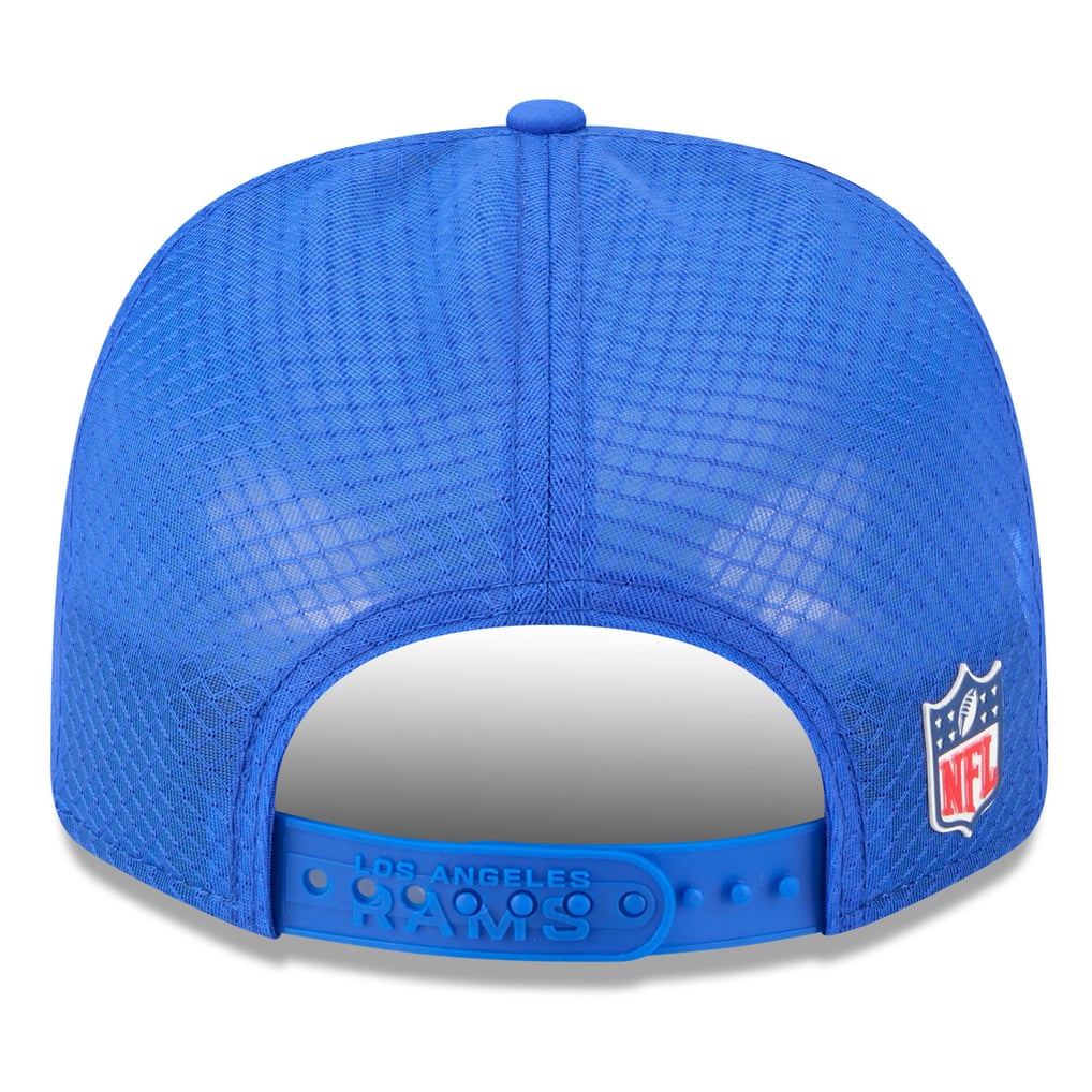 Los Angeles Rams New Era 2025 Sideline 9SEVENTY Trucker Adjustable Hat ...