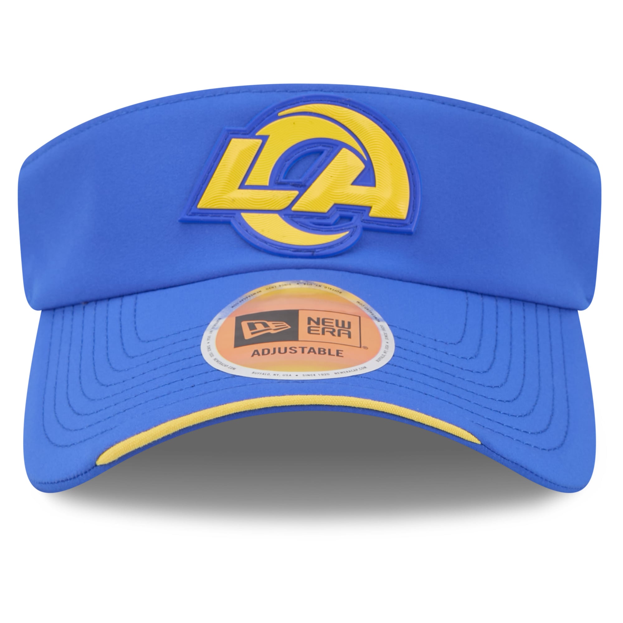 Casquette New Era Royal Los Angeles Rams 2026 Sideline pour homme, visière ajustable