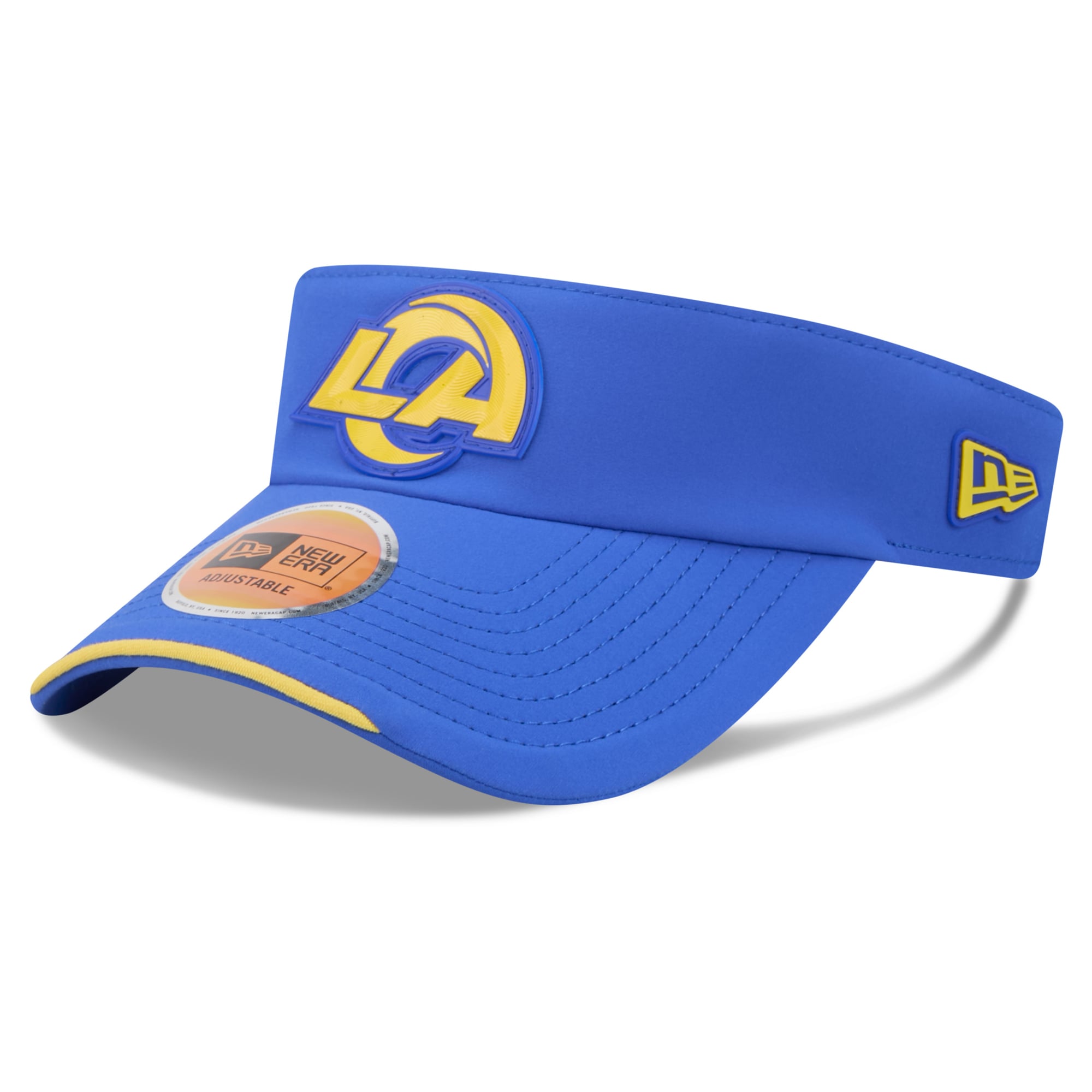 Casquette New Era Royal Los Angeles Rams 2026 Sideline pour homme, visière ajustable