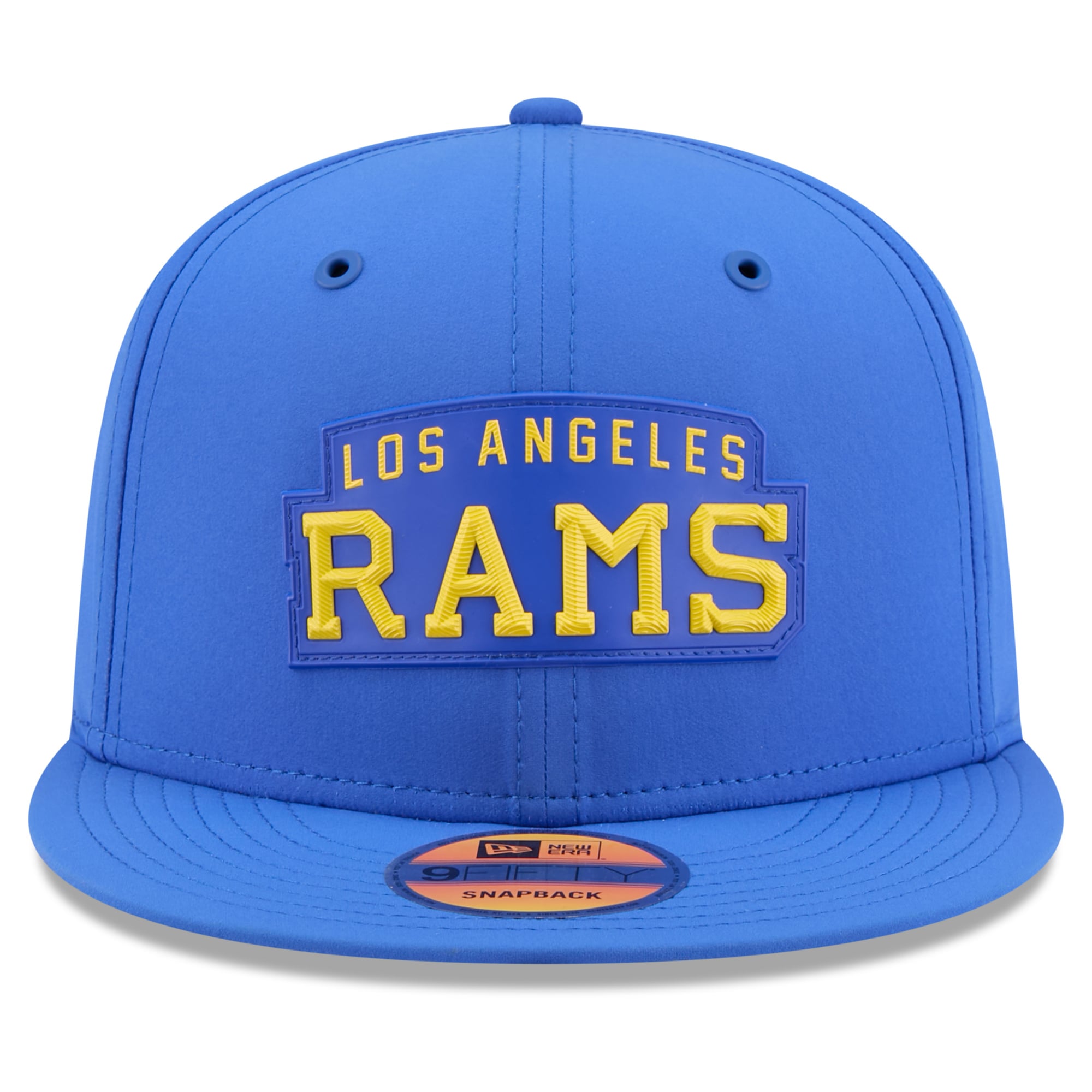 Casquette snapback New Era Royal Los Angeles Rams 2026 Sideline Throwback 9FIFTY pour homme