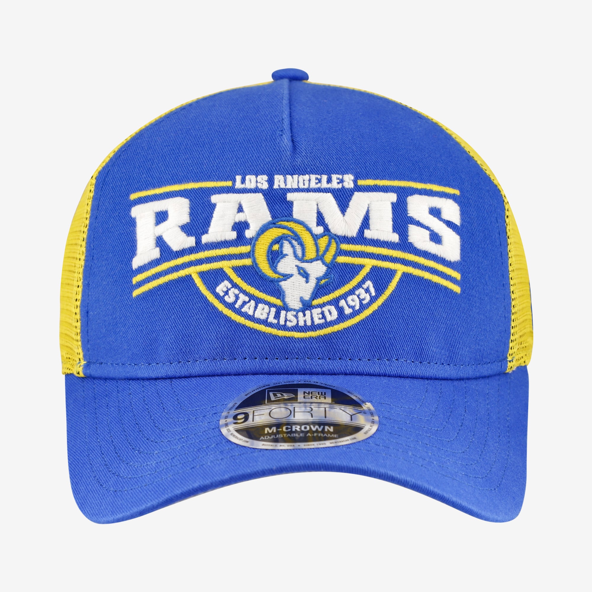Casquette ajustable New Era Royal Los Angeles Rams 9FORTY pour homme