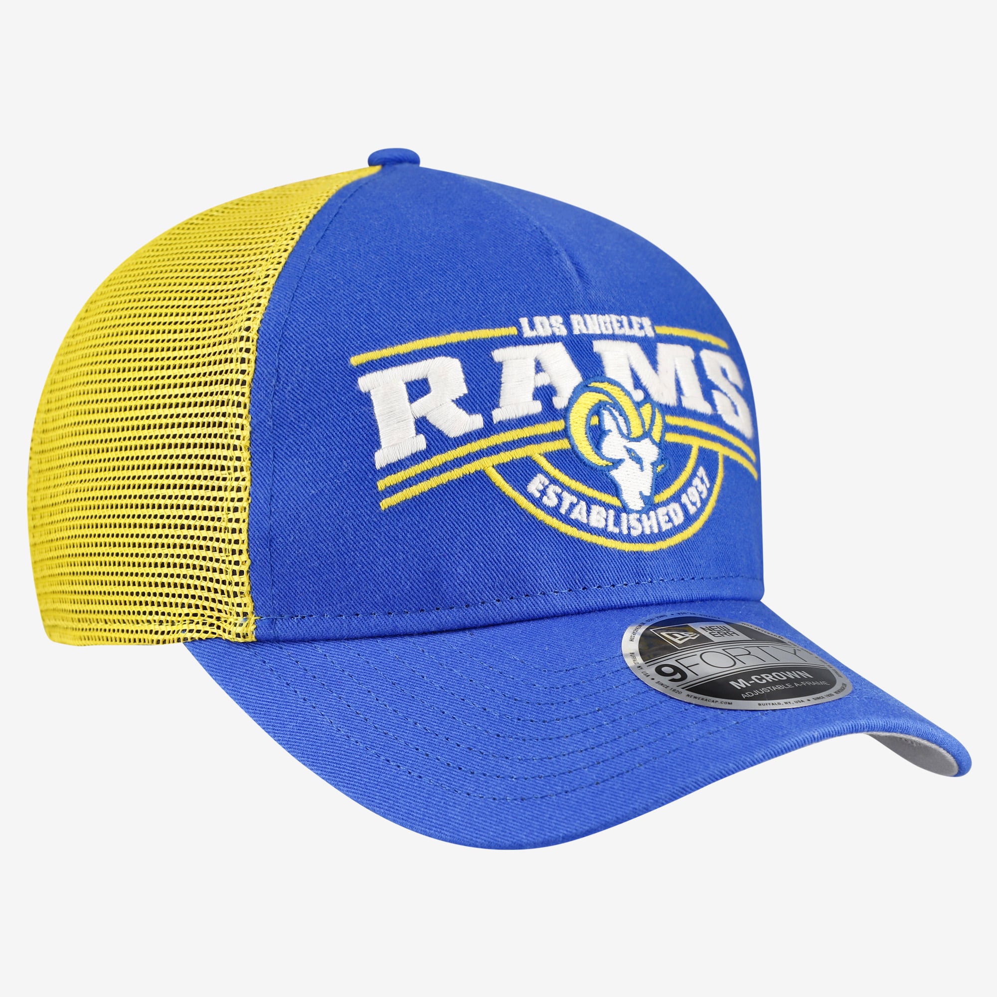 Casquette ajustable New Era Royal Los Angeles Rams 9FORTY pour homme