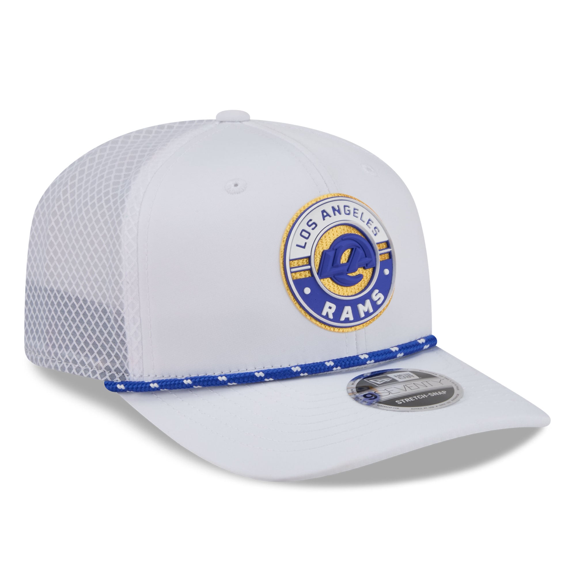 Casquette ajustable New Era blanche Los Angeles Rams Game 9SEVENTY pour homme