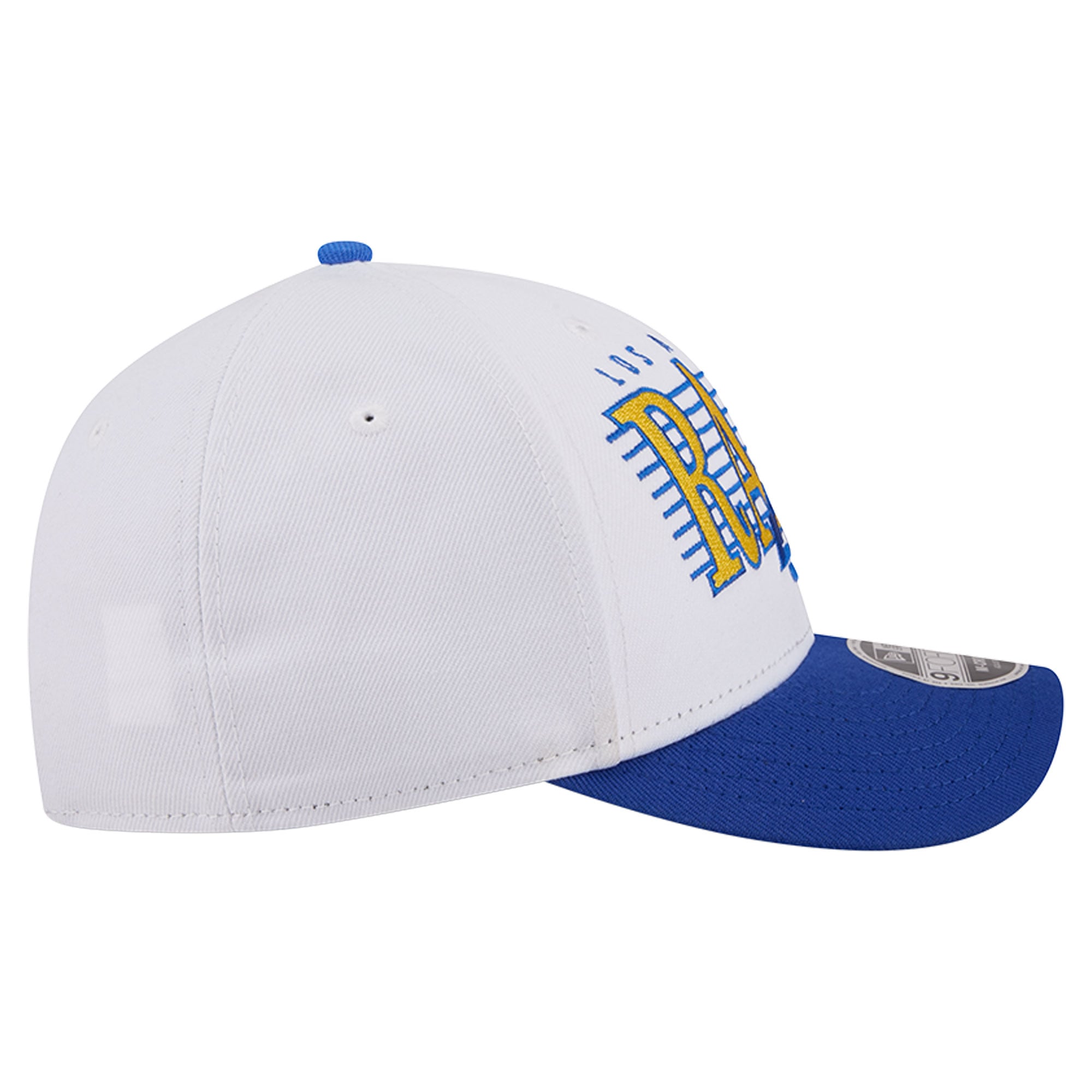 Casquette ajustable New Era blanche/bleu roi Los Angeles Rams Loyal 9FORTY M-Crown pour homme