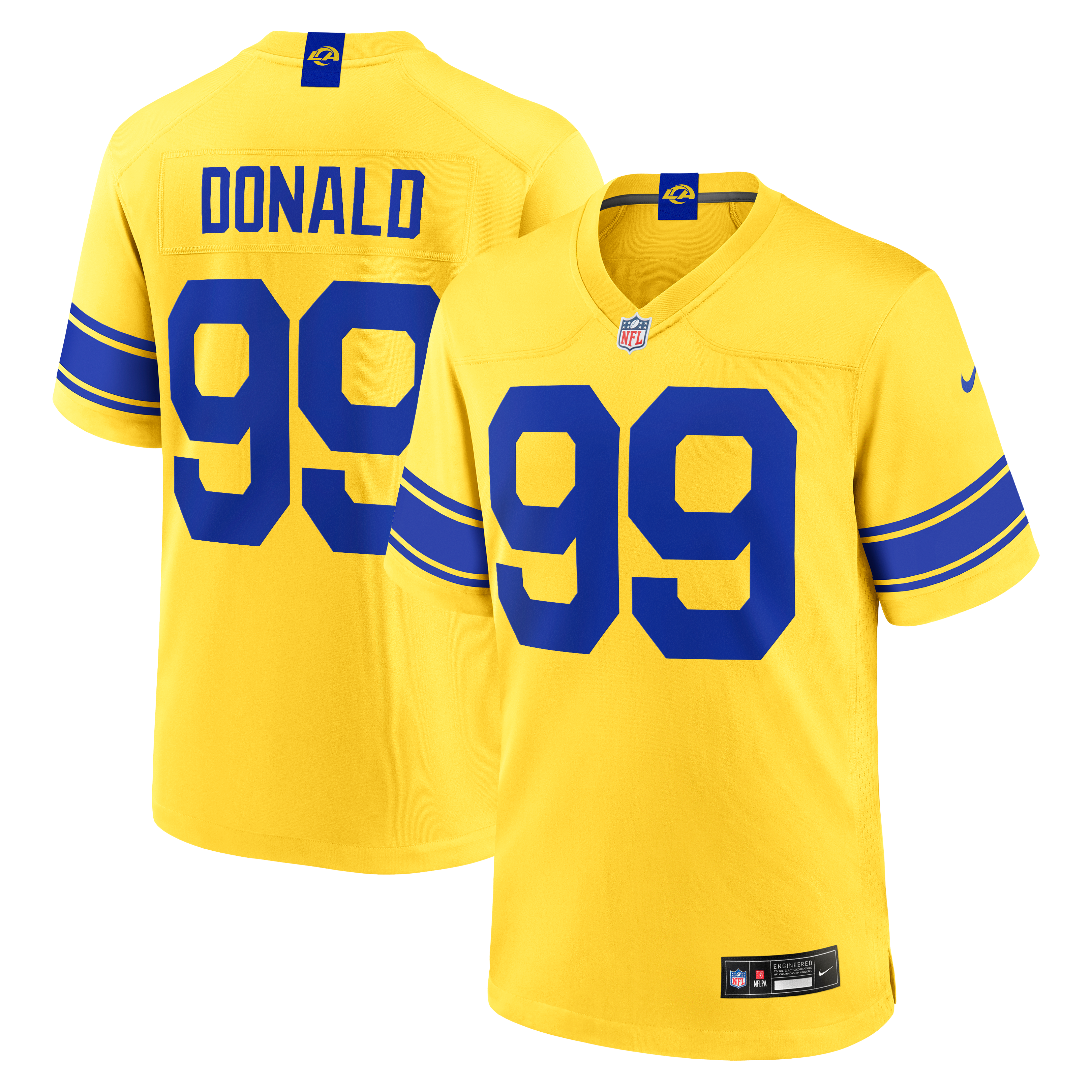 Maillot de match Nike Aaron Donald Royal Los Angeles Rams pour homme