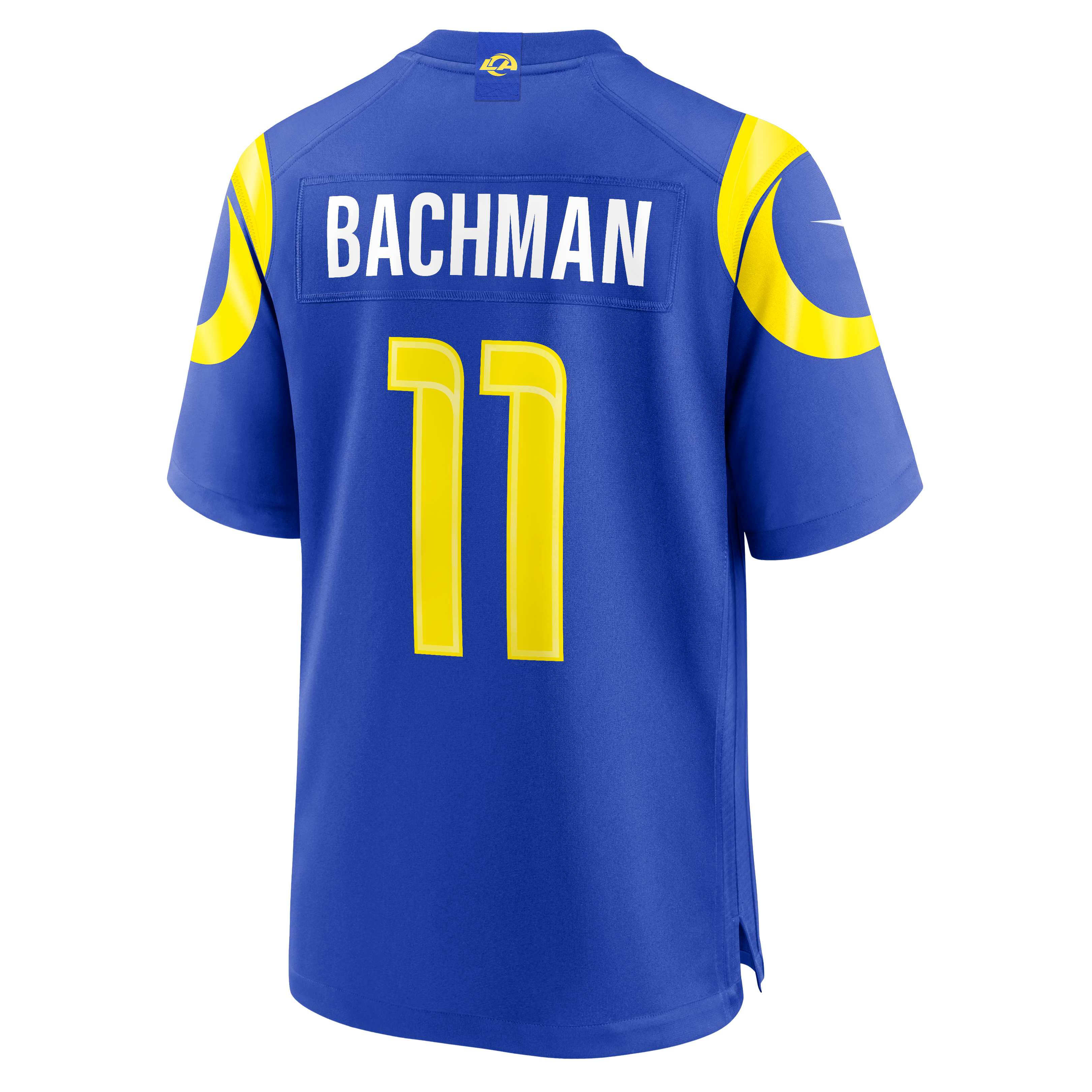 Men's Nike Alex Bachman Royal Los Angeles Rams Team Game Jersey