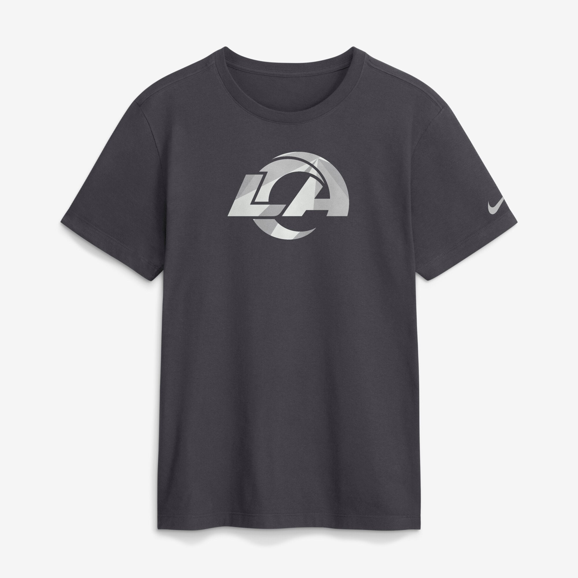 T-shirt Nike pour homme, anthracite, logo fractal des Los Angeles Rams