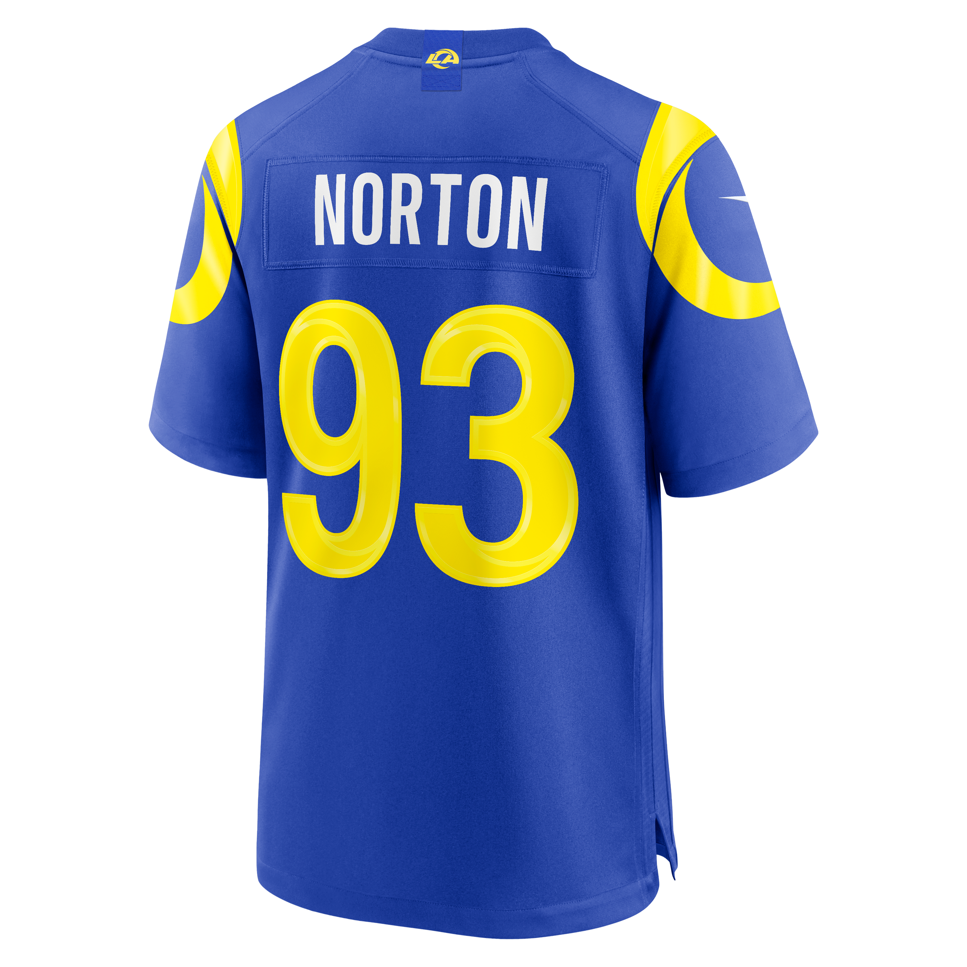Maillot de match Nike Bill Norton Royal Los Angeles Rams pour homme