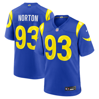 Bill Norton Los Angeles Rams Nike Team Game Jersey - Royal