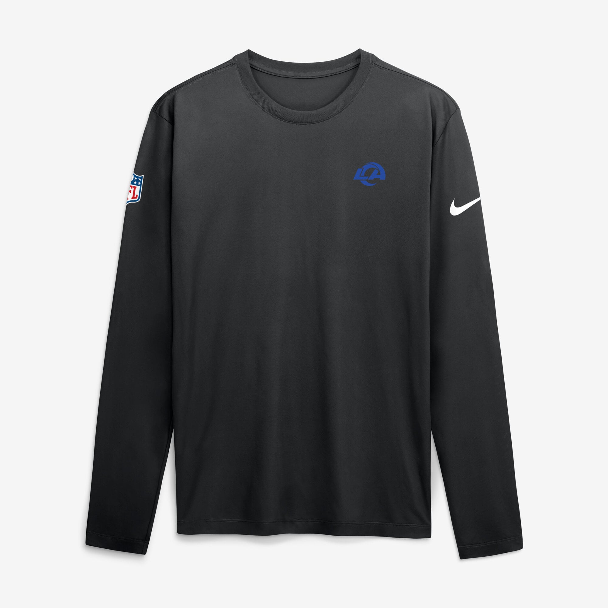 Men's Nike Black Los Angeles Rams Sideline Small Logo Legend Dri-FIT Long Sleeve T-Shirt
