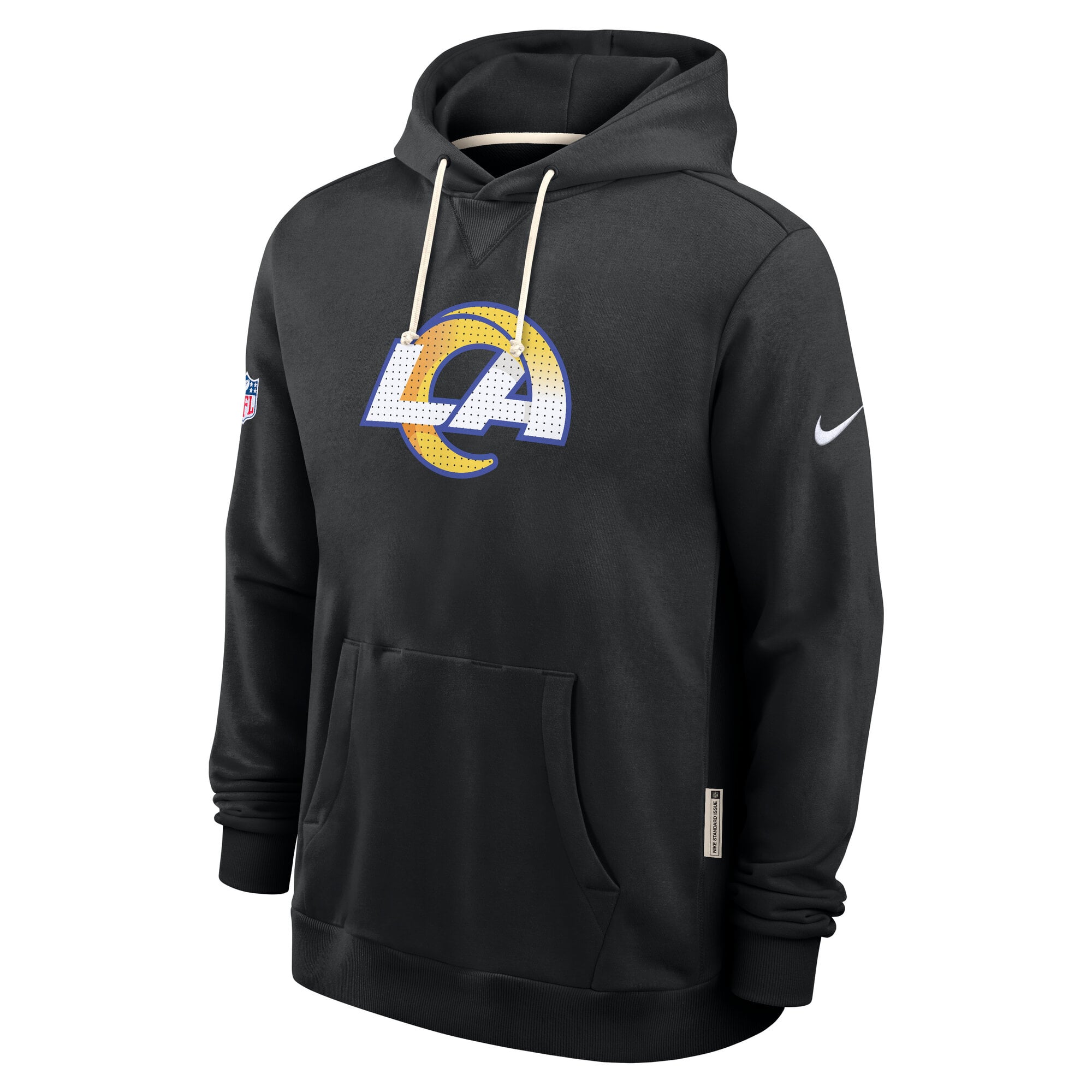 Men's Nike Black Los Angeles Rams Sideline Standard Issue Initial Home Dri-FIT Hoodie