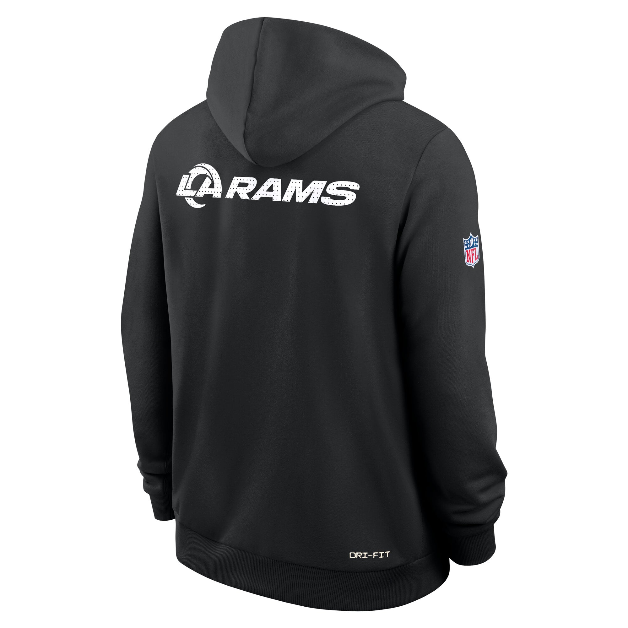 Men's Nike Black Los Angeles Rams Sideline Standard Issue Initial Home Dri-FIT Hoodie