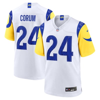 Blake Corum Los Angeles Rams Nike Game Jersey - White