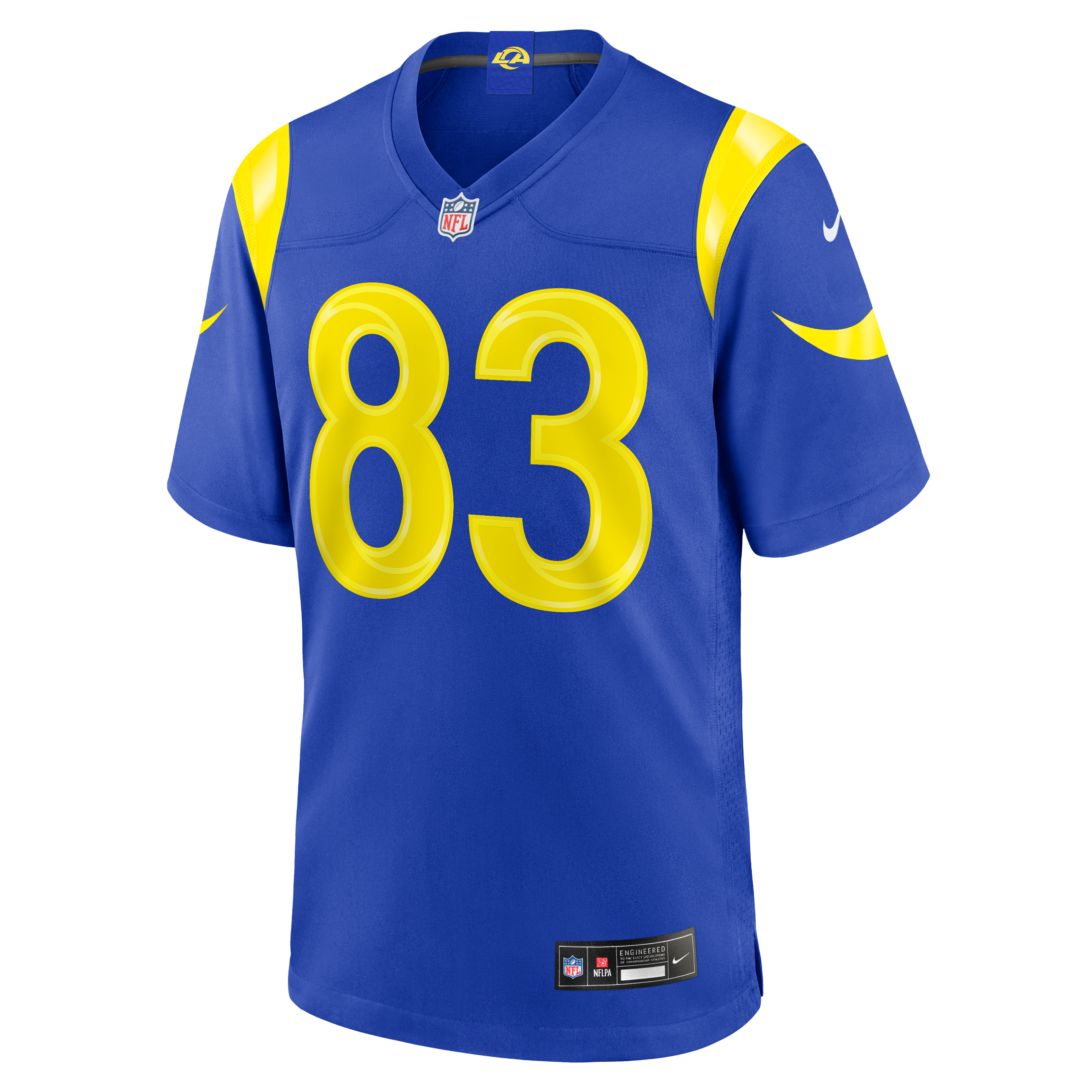 Men's Nike Dan Villari Royal Los Angeles Rams Team Game Jersey