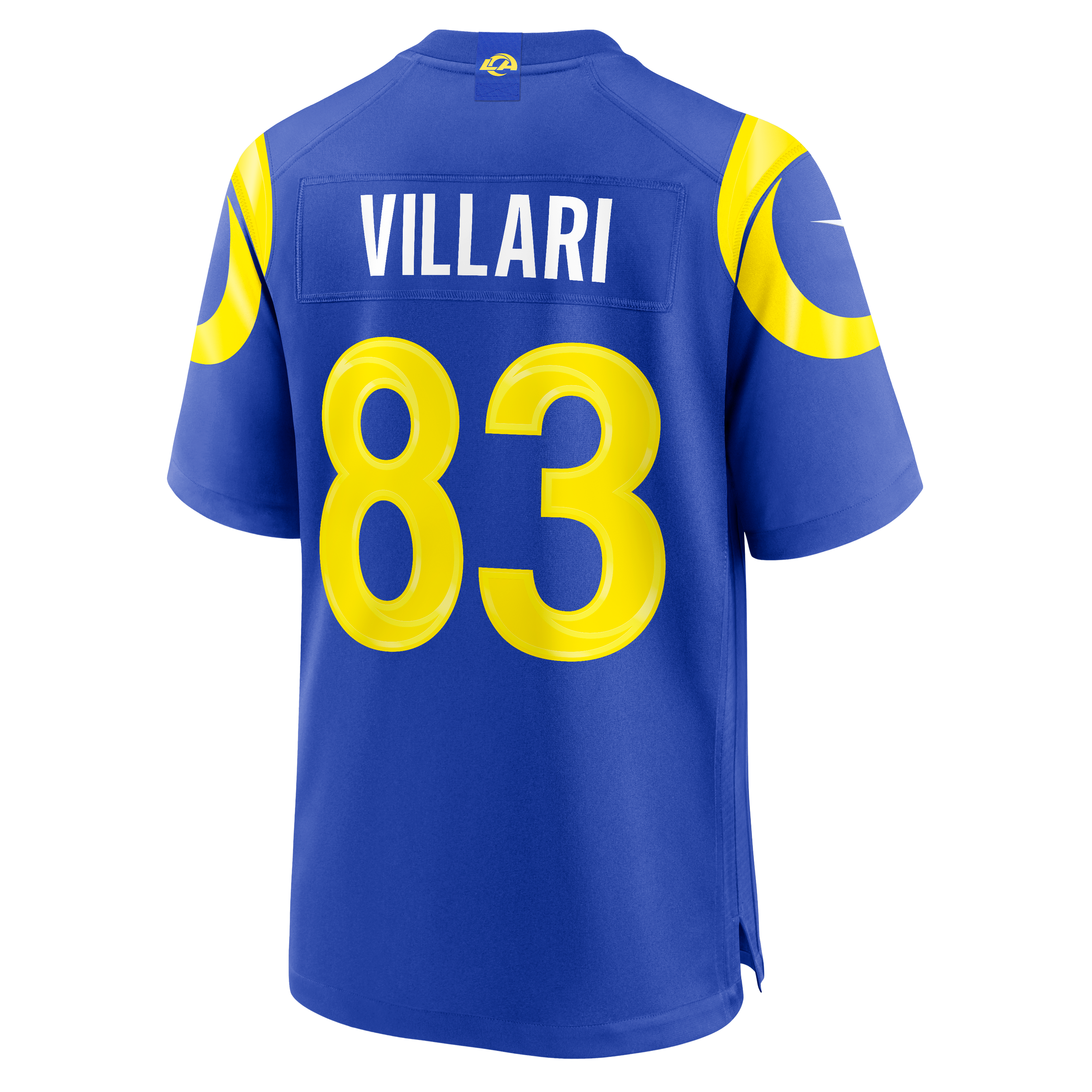 Men's Nike Dan Villari Royal Los Angeles Rams Team Game Jersey