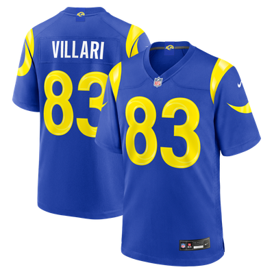 Dan Villari Los Angeles Rams Nike Team Game Jersey - Royal