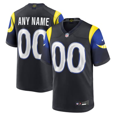 Los Angeles Rams Nike Rivalries Collection Custom Game Jersey - Dark Blue