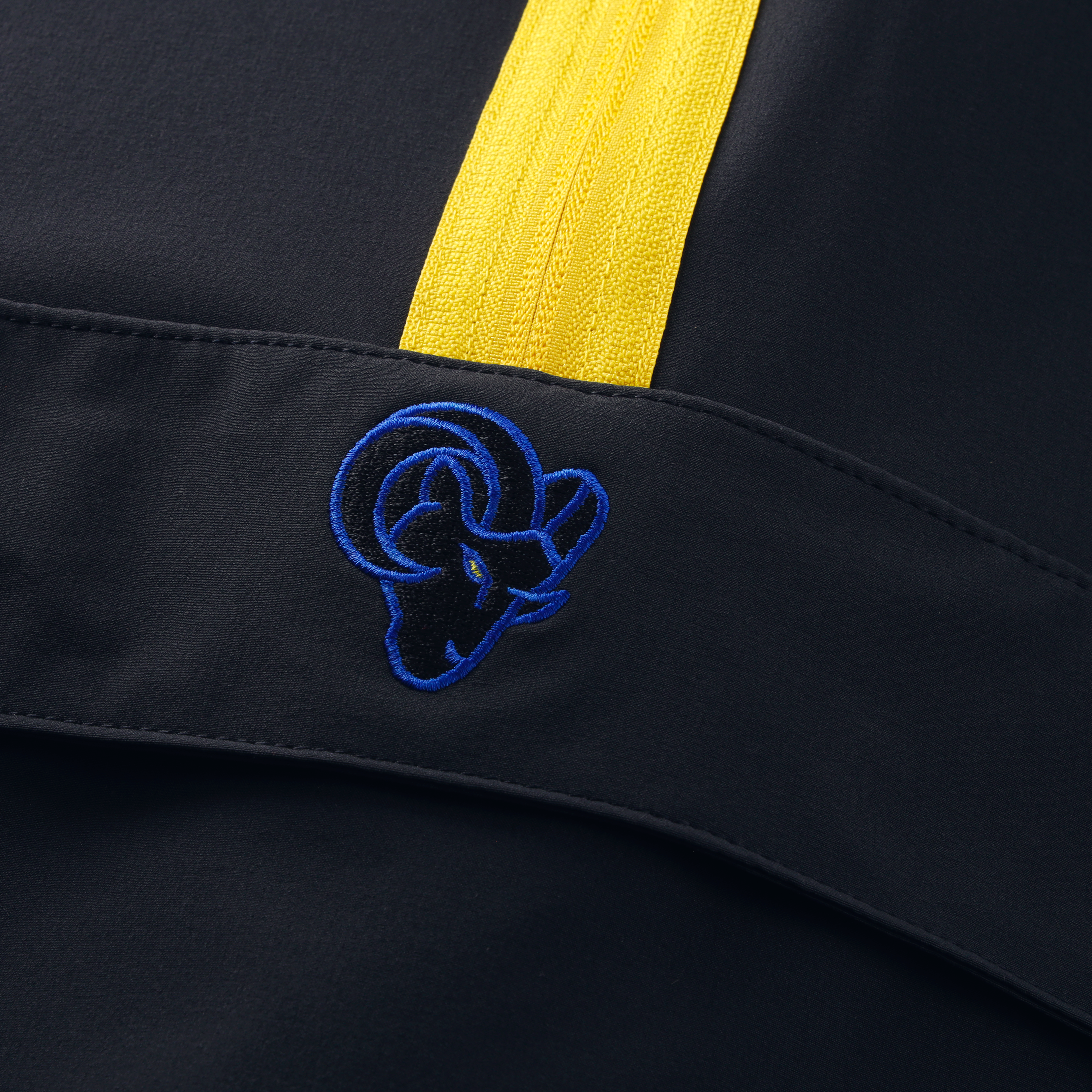 Men's Nike Dark Blue Los Angeles Rams Rivalries Collection Sideline Anorak Half-Zip Jacket