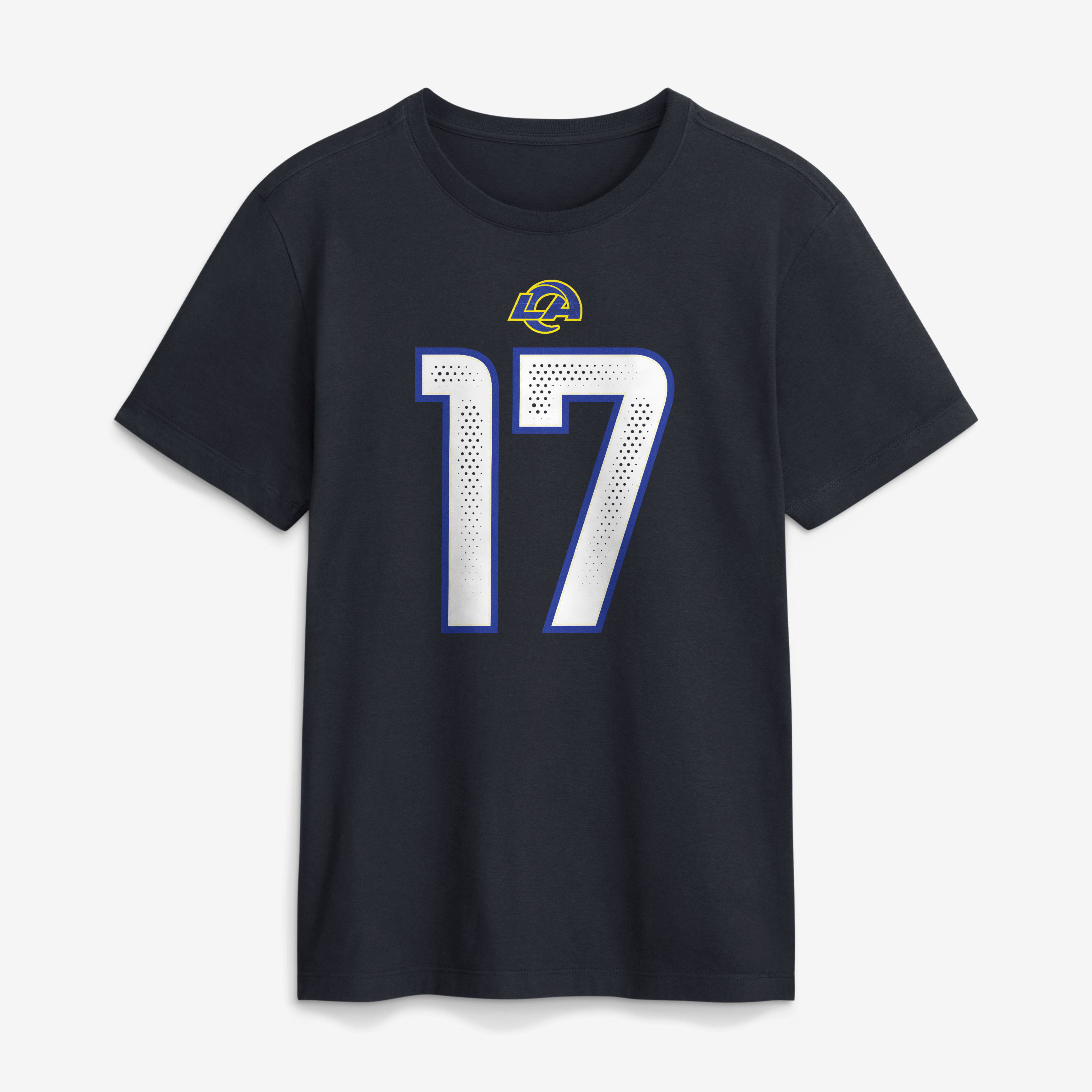 Men's Nike Davante Adams Midnight Blue Los Angeles Rams Rivalries Collection Player Name & Number T-Shirt