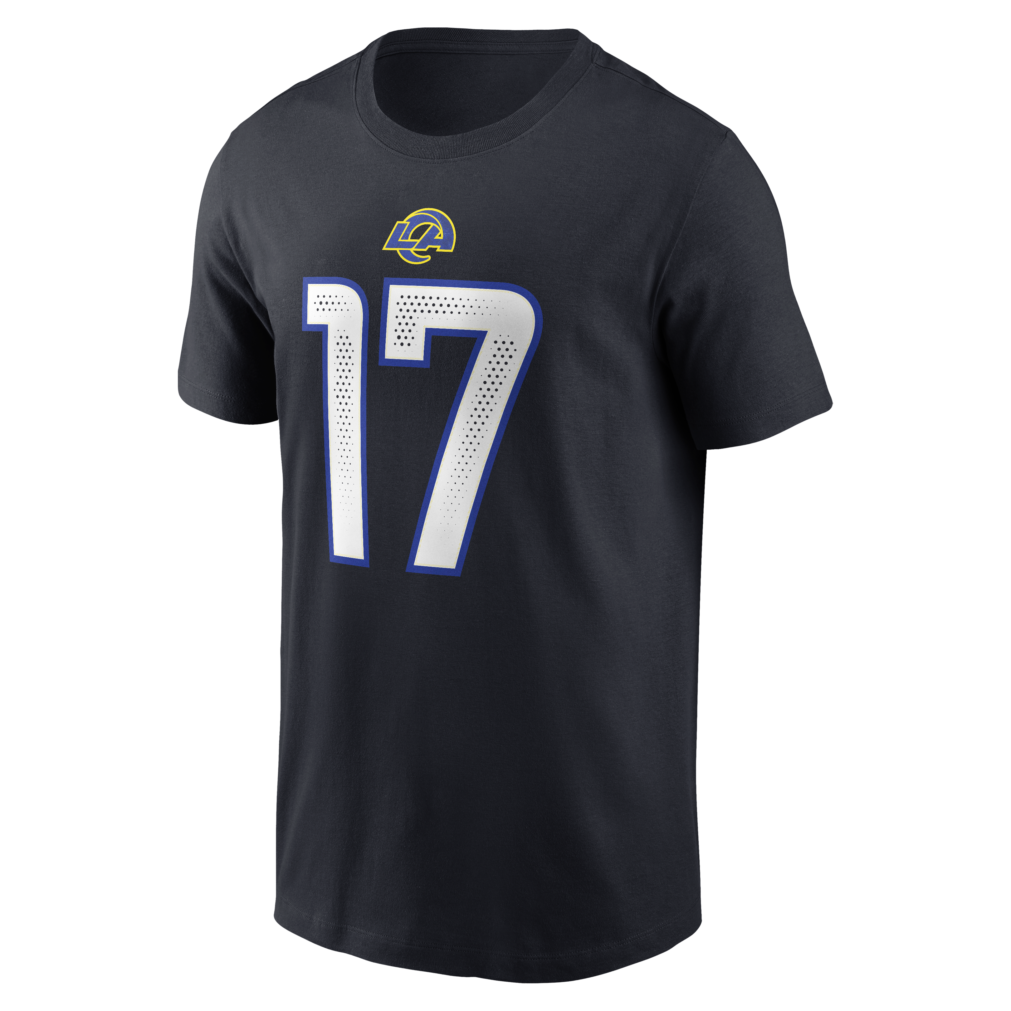Men's Nike Davante Adams Midnight Blue Los Angeles Rams Rivalries Collection Player Name & Number T-Shirt