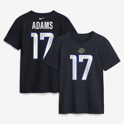 Davante Adams Los Angeles Rams Nike Rivalries Collection Player Name & Number T-Shirt - Midnight Blue