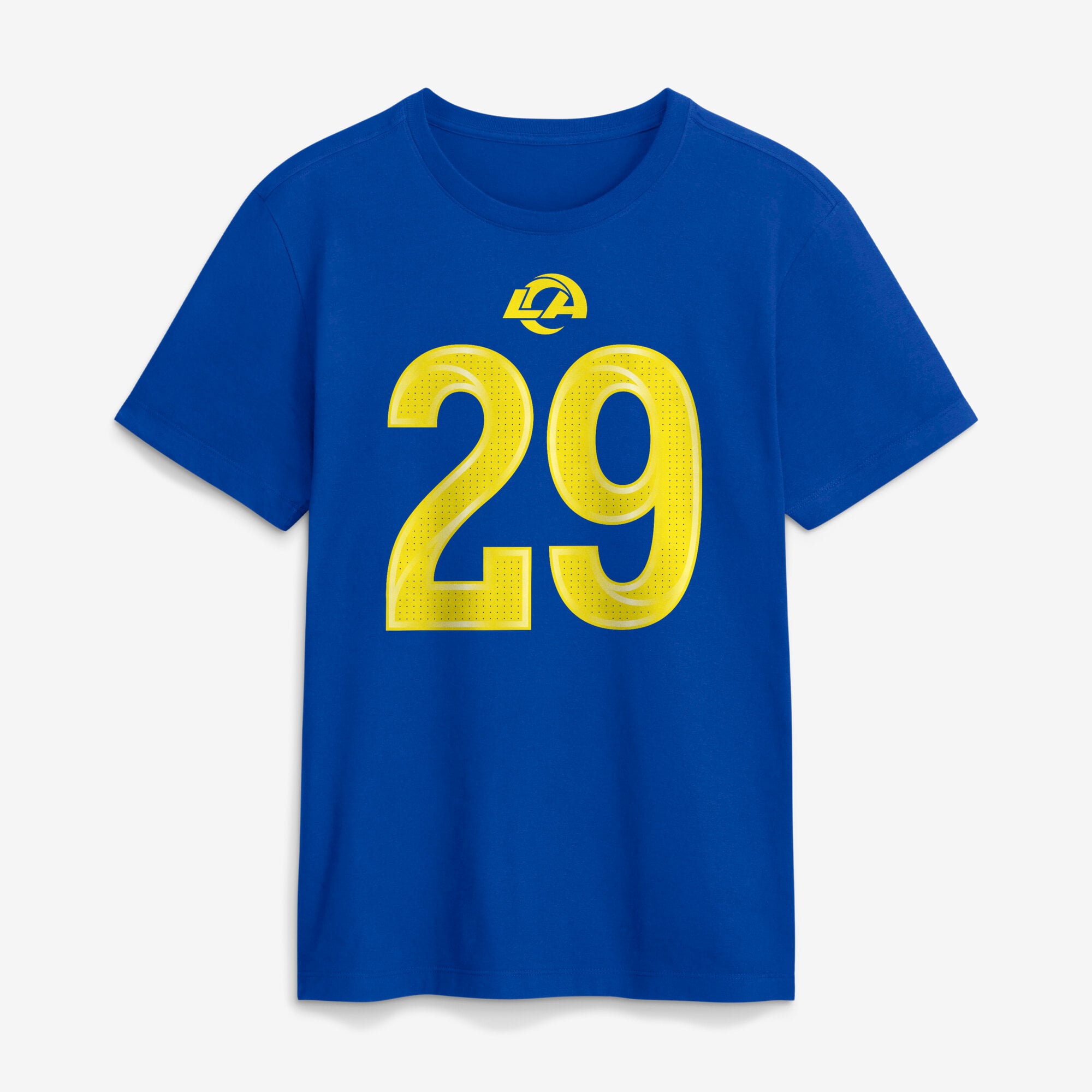 T-shirt Nike pour homme Eric Dickerson Royal Los Angeles Rams, nom et numéro retirés