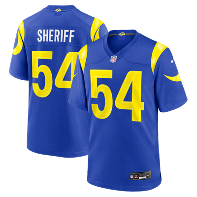 Jamie Sheriff Los Angeles Rams Nike Team Game Jersey - Royal
