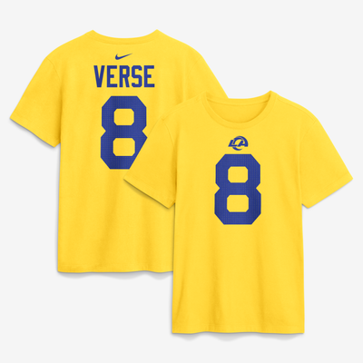 Jared Verse Los Angeles Rams Nike Name & Number T-Shirt - Gold