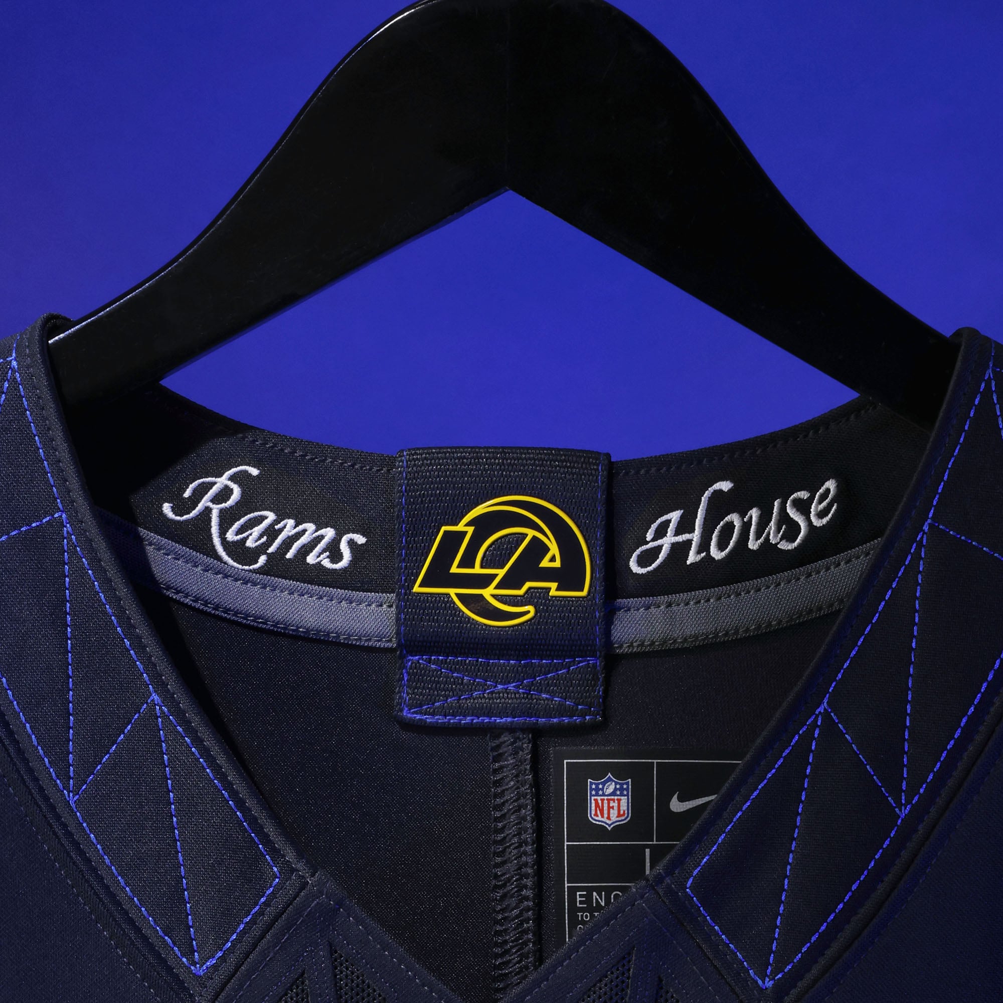 Men's Nike Kyren Williams Dark Blue Los Angeles Rams Rivalries Collection Stitched Limited Jersey