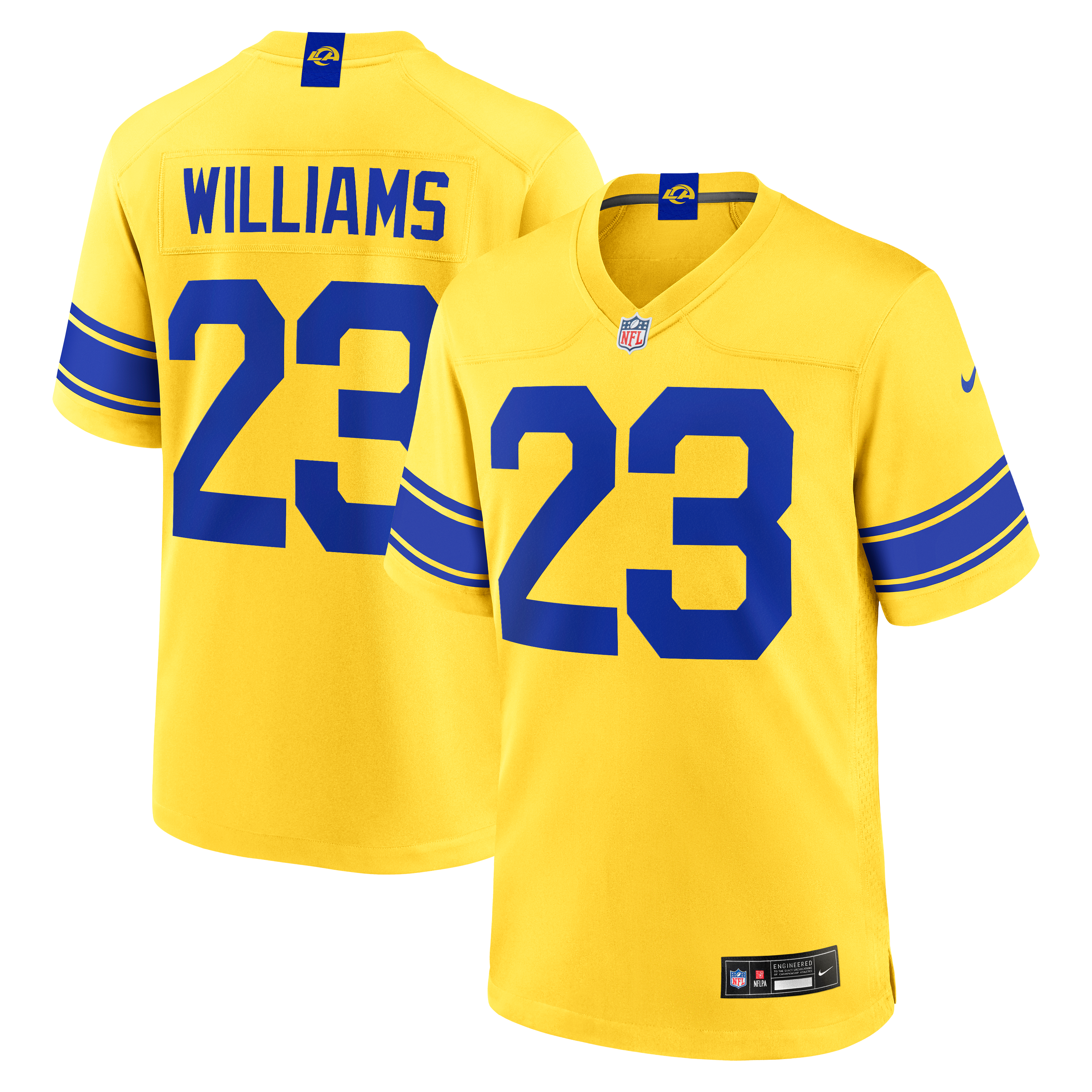 Maillot de joueur Nike Kyren Williams Royal Los Angeles Rams pour homme