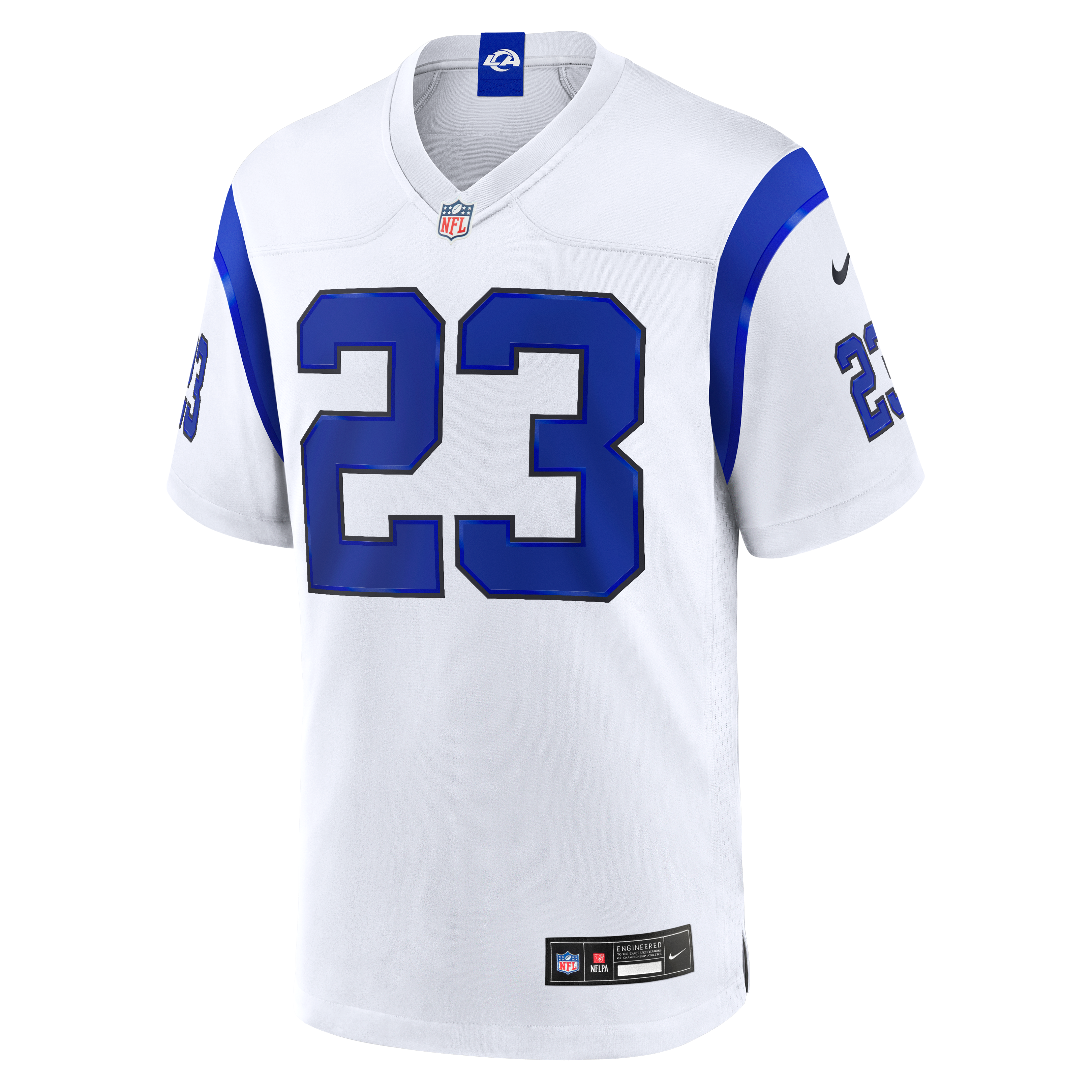 Maillot de match blanc Nike Kyren Williams Los Angeles Rams pour homme