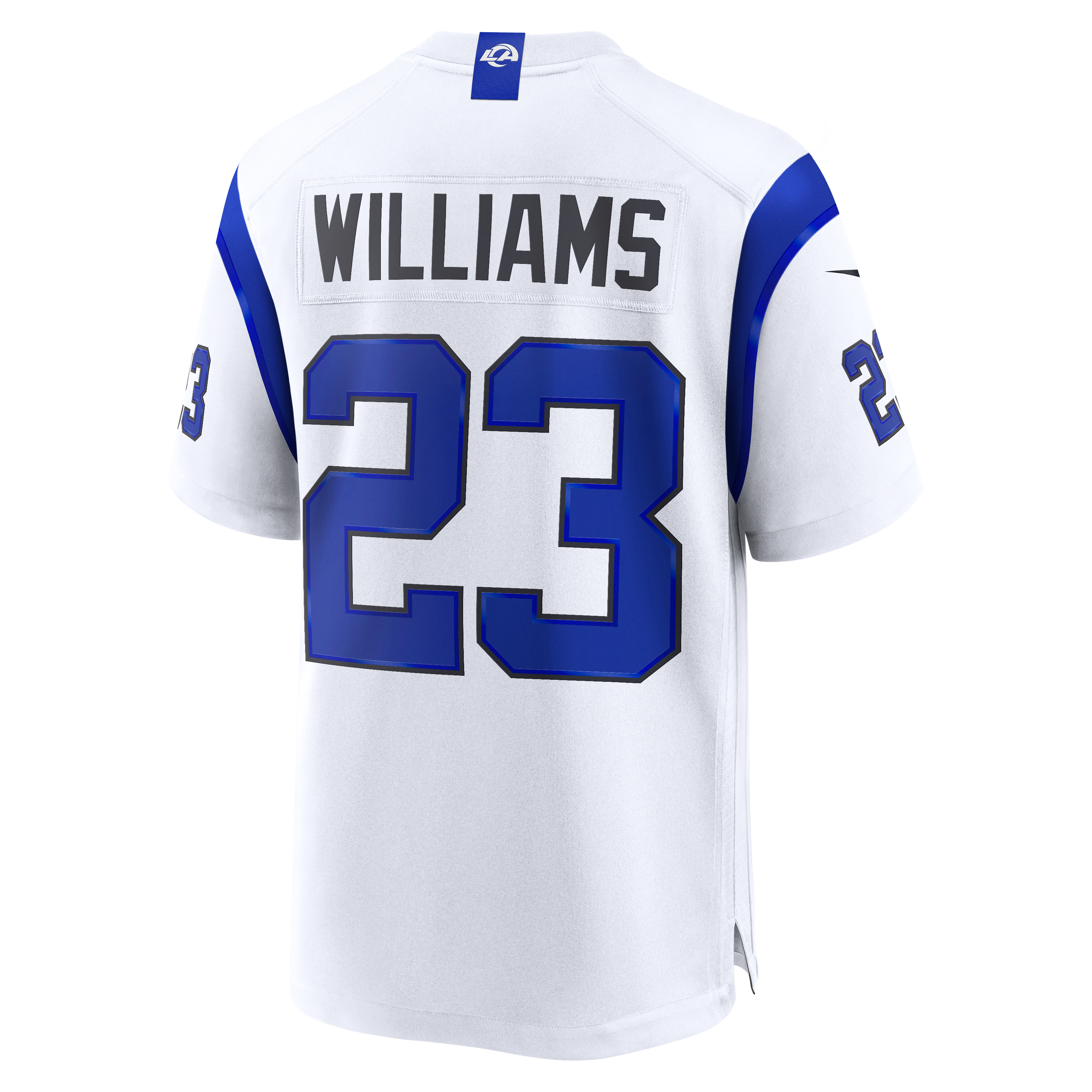 Maillot de match blanc Nike Kyren Williams Los Angeles Rams pour homme