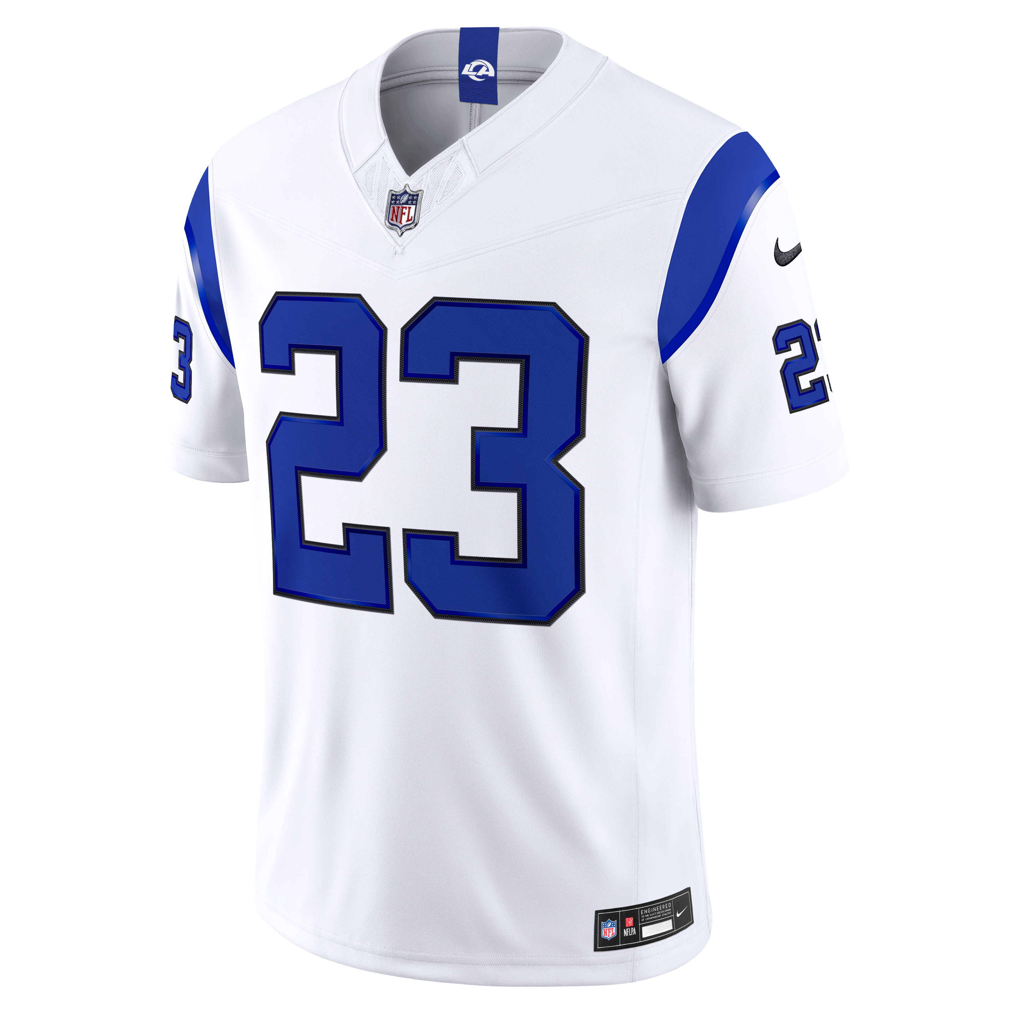 Men's Nike Kyren Williams Los Angeles Rams Fearsome White Vapor F.U.S.E. Stitched Limited Jersey