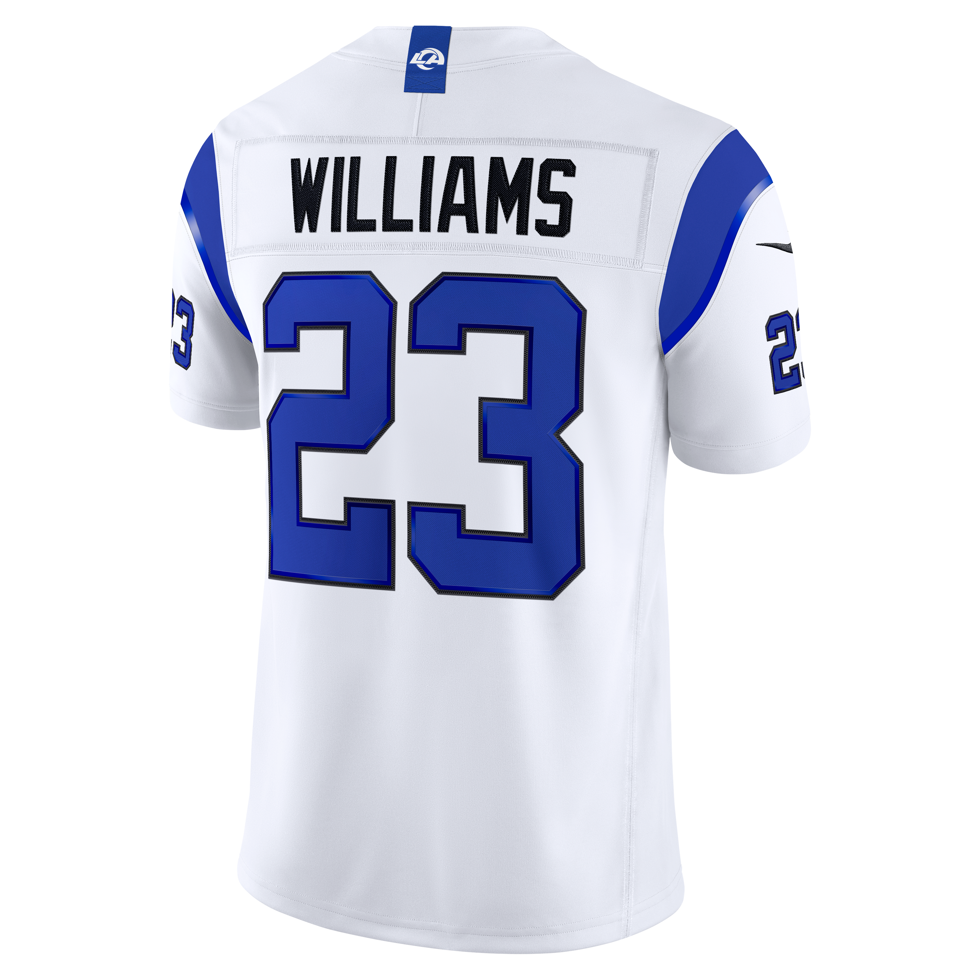 Men's Nike Kyren Williams Los Angeles Rams Fearsome White Vapor F.U.S.E. Stitched Limited Jersey