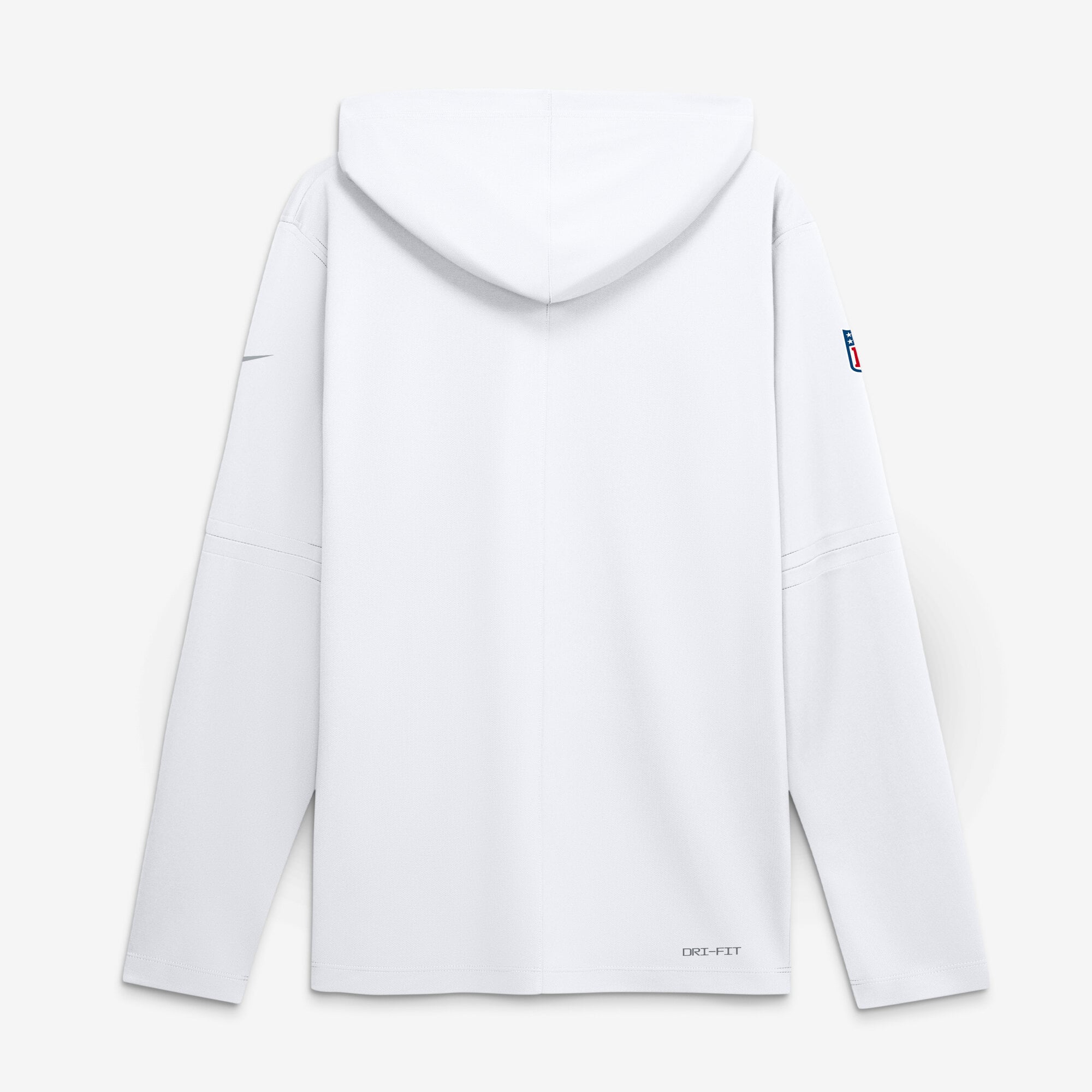T-shirt à capuche léger manches longues Nike Los Angeles Rams Fearsome White Sideline pour homme, technologie Dri-FIT