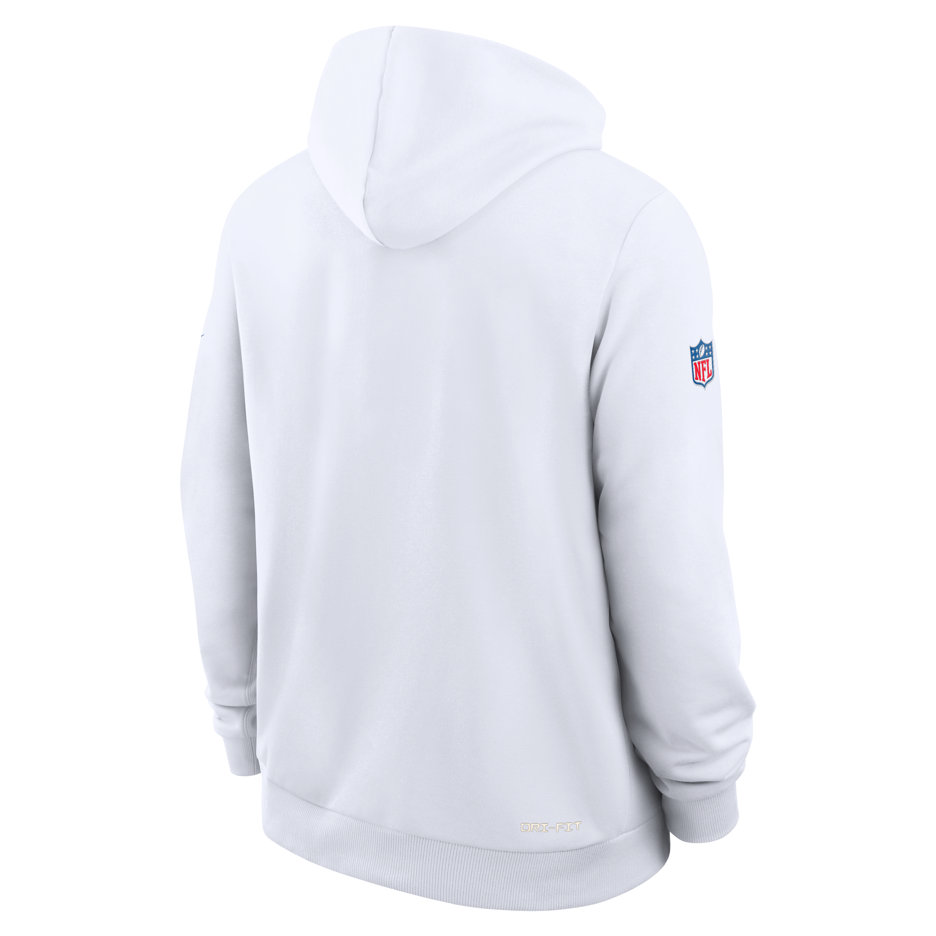 Men's Nike Los Angeles Rams Fearsome White Standard Issue Replay Officials Dri-FIT Hoodie