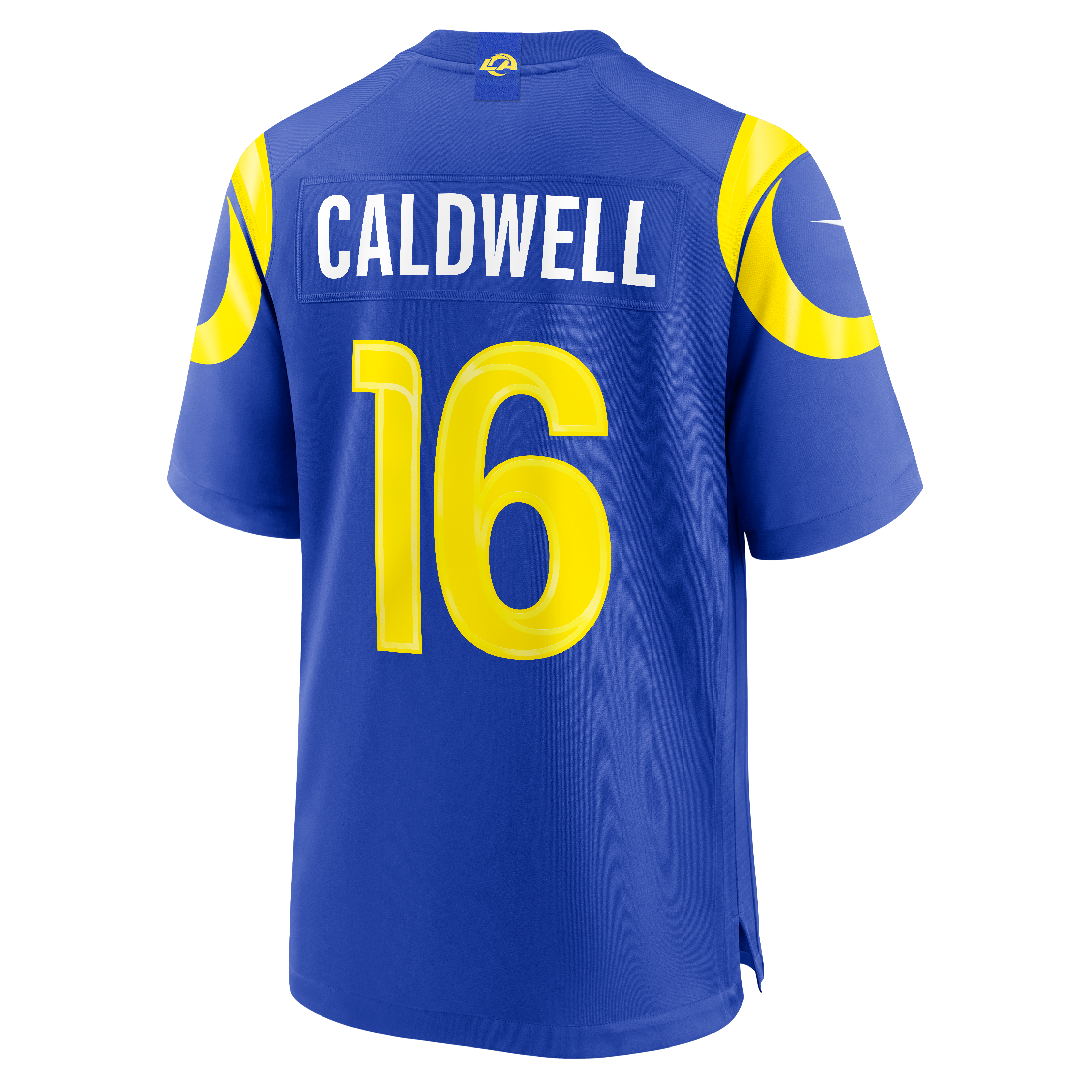 Men's Nike Matthew Caldwell Royal Los Angeles Rams Team Game Jersey