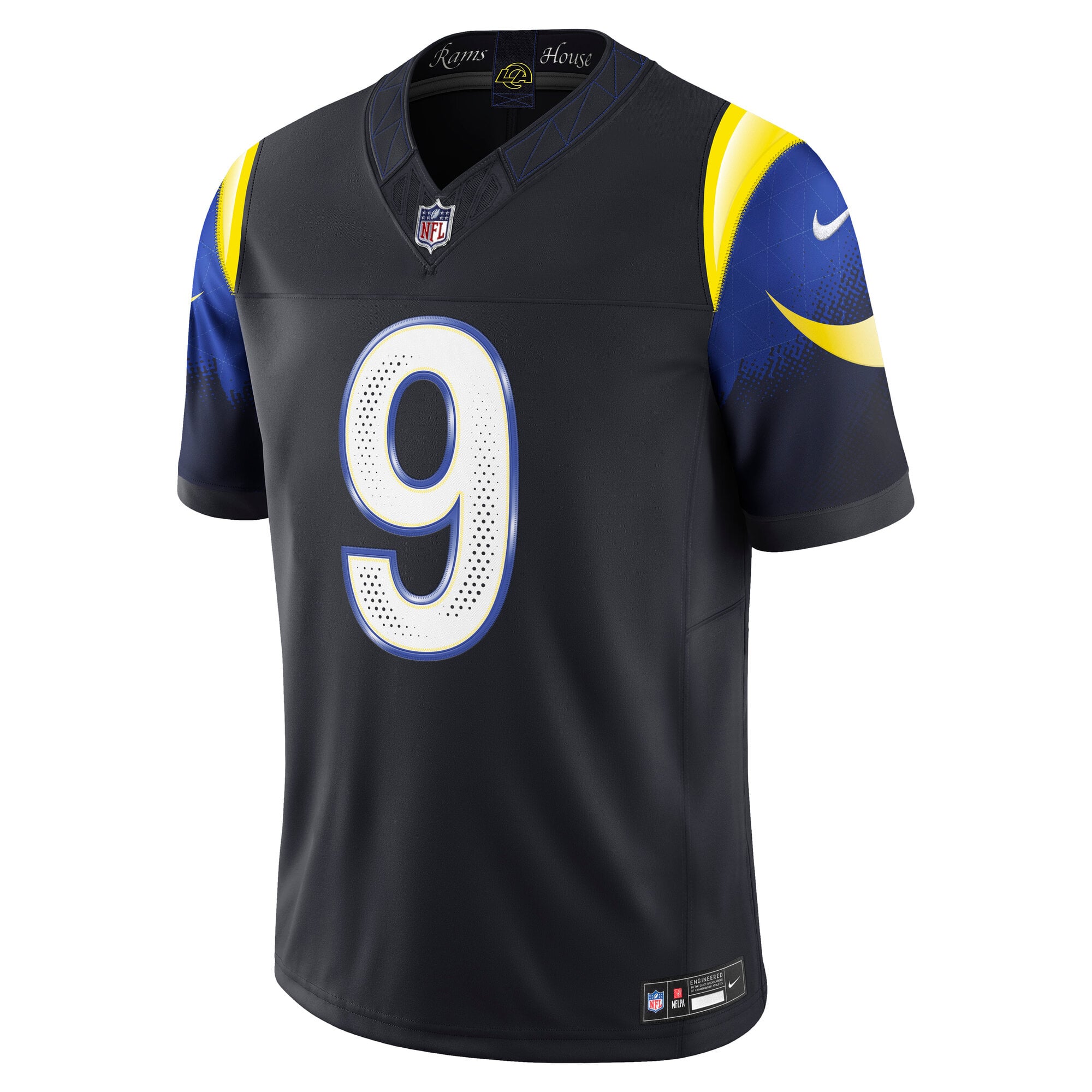 Men's Nike Matthew Stafford Dark Blue Los Angeles Rams Rivalries Collection Stitched Limited Jersey