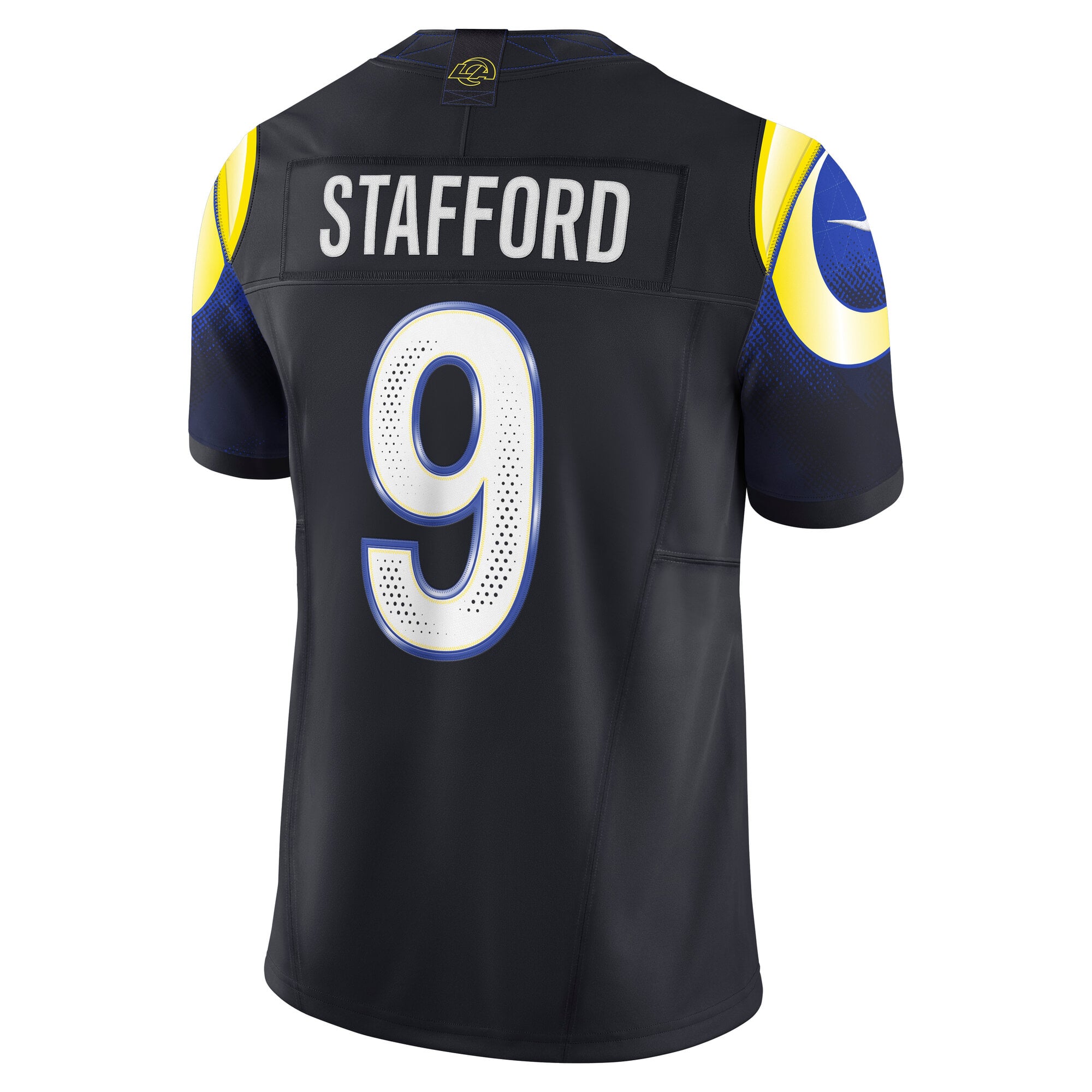 Men's Nike Matthew Stafford Dark Blue Los Angeles Rams Rivalries Collection Stitched Limited Jersey