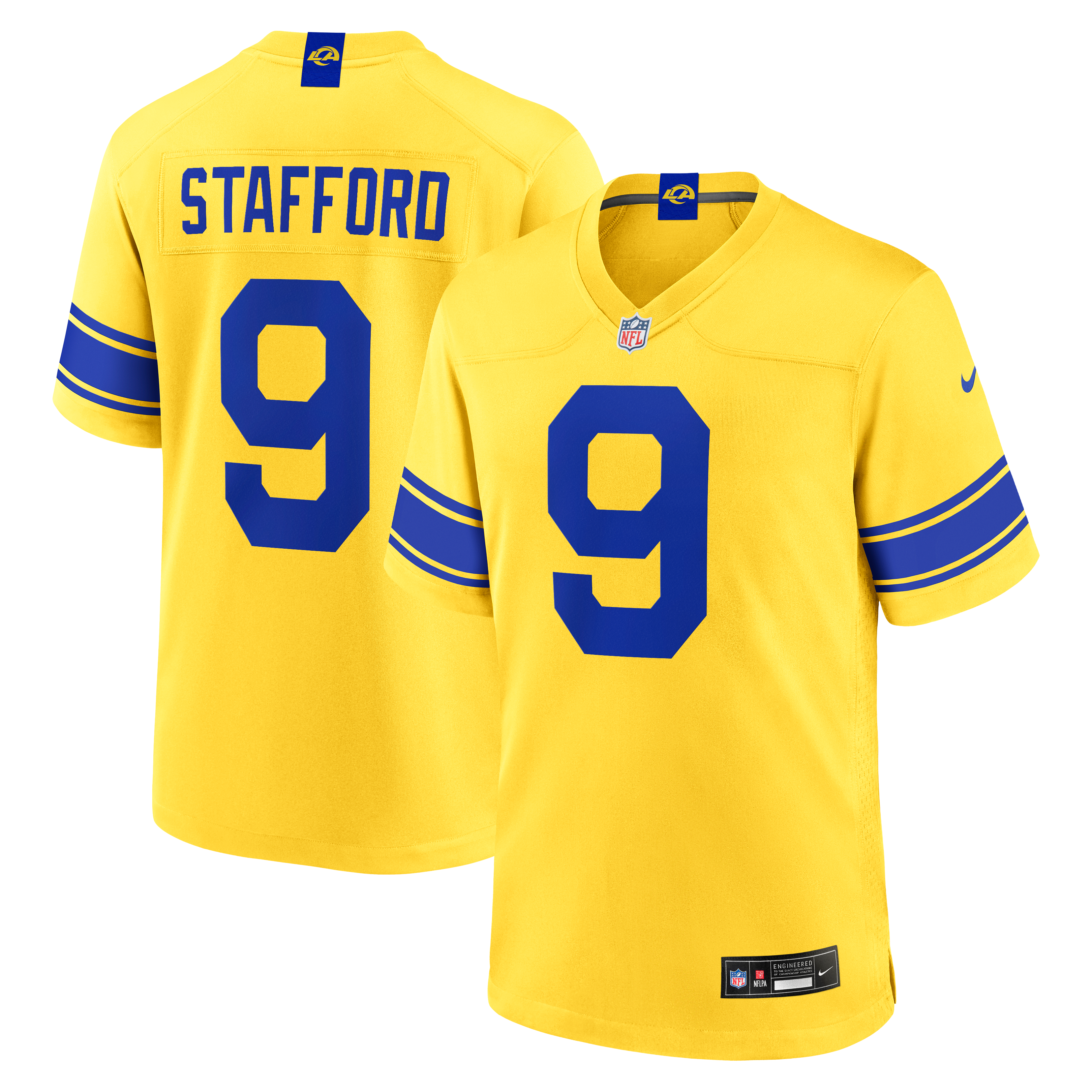 Men's Nike Matthew Stafford Royal Los Angeles Rams Team Game Player Jersey